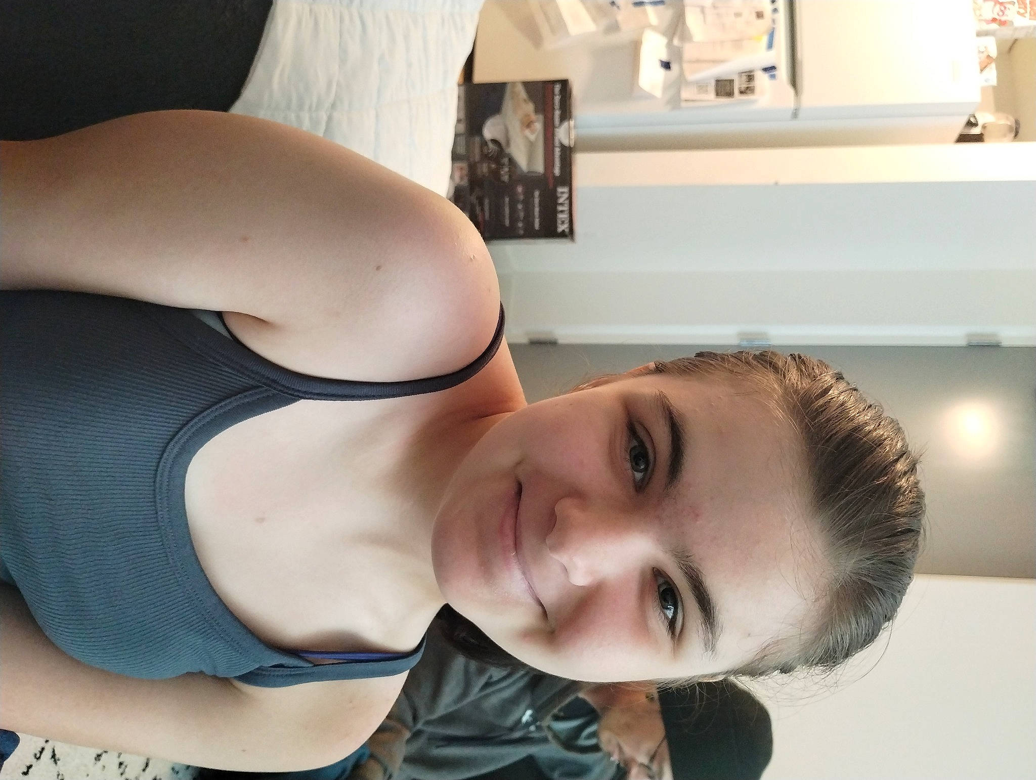 Sorai joined the competition — help win amazing prizes! abdomen, active_tank, arm, bathing, chest, elbow, eyelash, happy, headwear, human_leg, jaw, joint, joy, mouth, muscle, neck, organ, person, selfie, shoulder