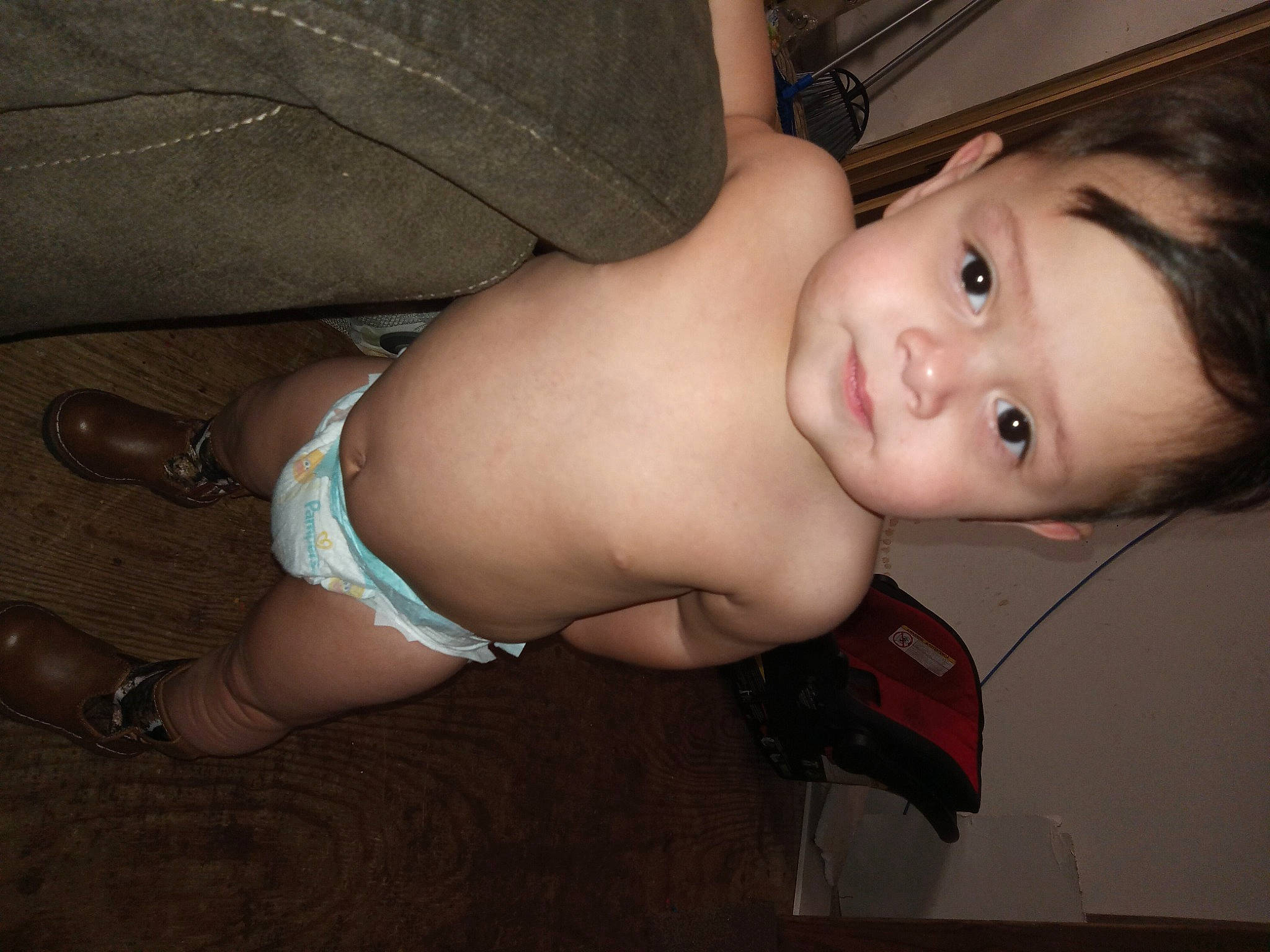 Luciano joined the competition — help win amazing prizes! abdomen, black_hair, cheek, chest, elbow, eye, flash_photography, glasses, hair, head, leg, lip, mouth, navel, person, skin, smile, stomach, thigh, toddler