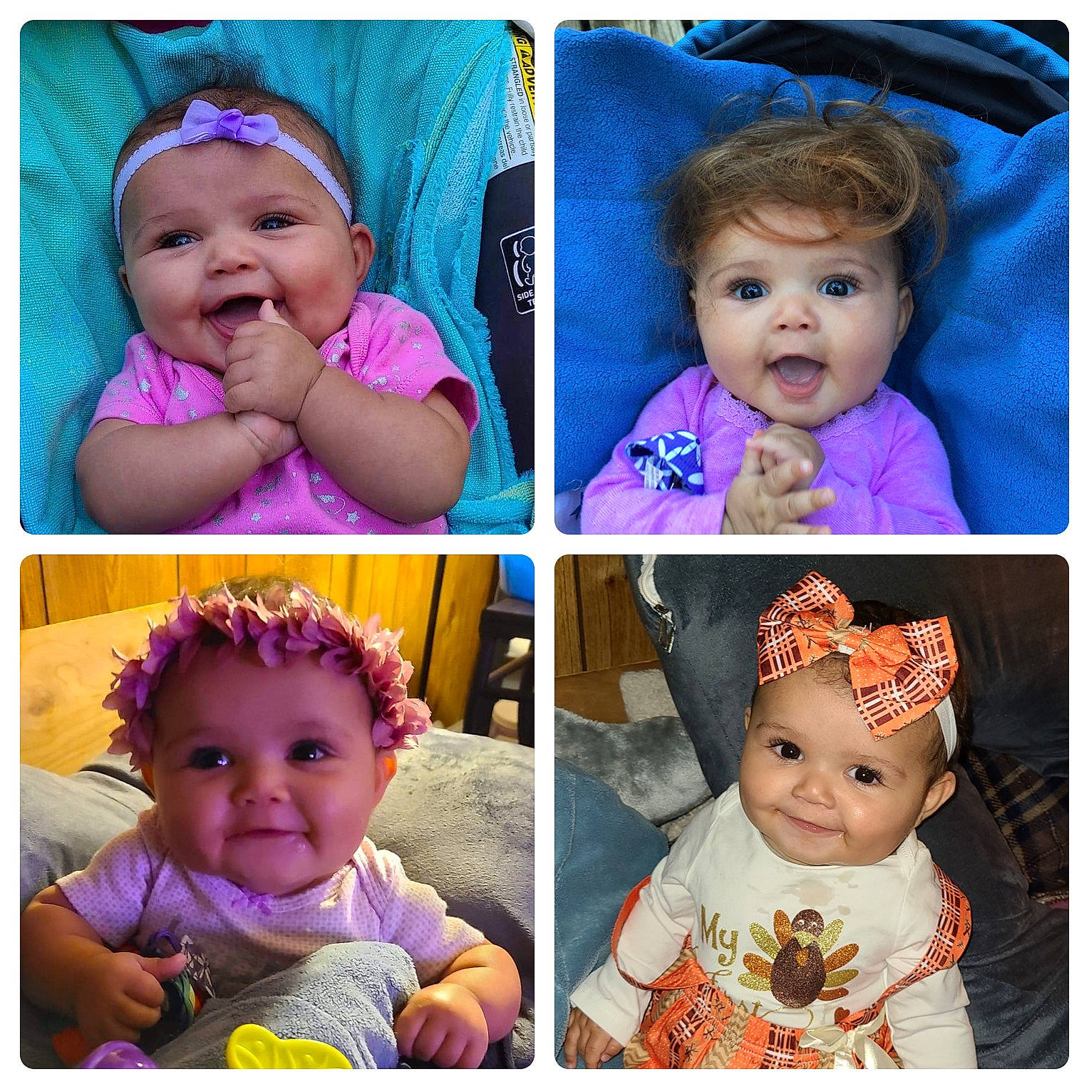 Nyala joined the competition — help win amazing prizes! baby, baby_toddler_clothing, cheek, child, eye, eyelash, facial_expression, forehead, hair_accessory, happy, headgear, headwear, iris, joy, lavender, lilac, pattern, person, pink, purple