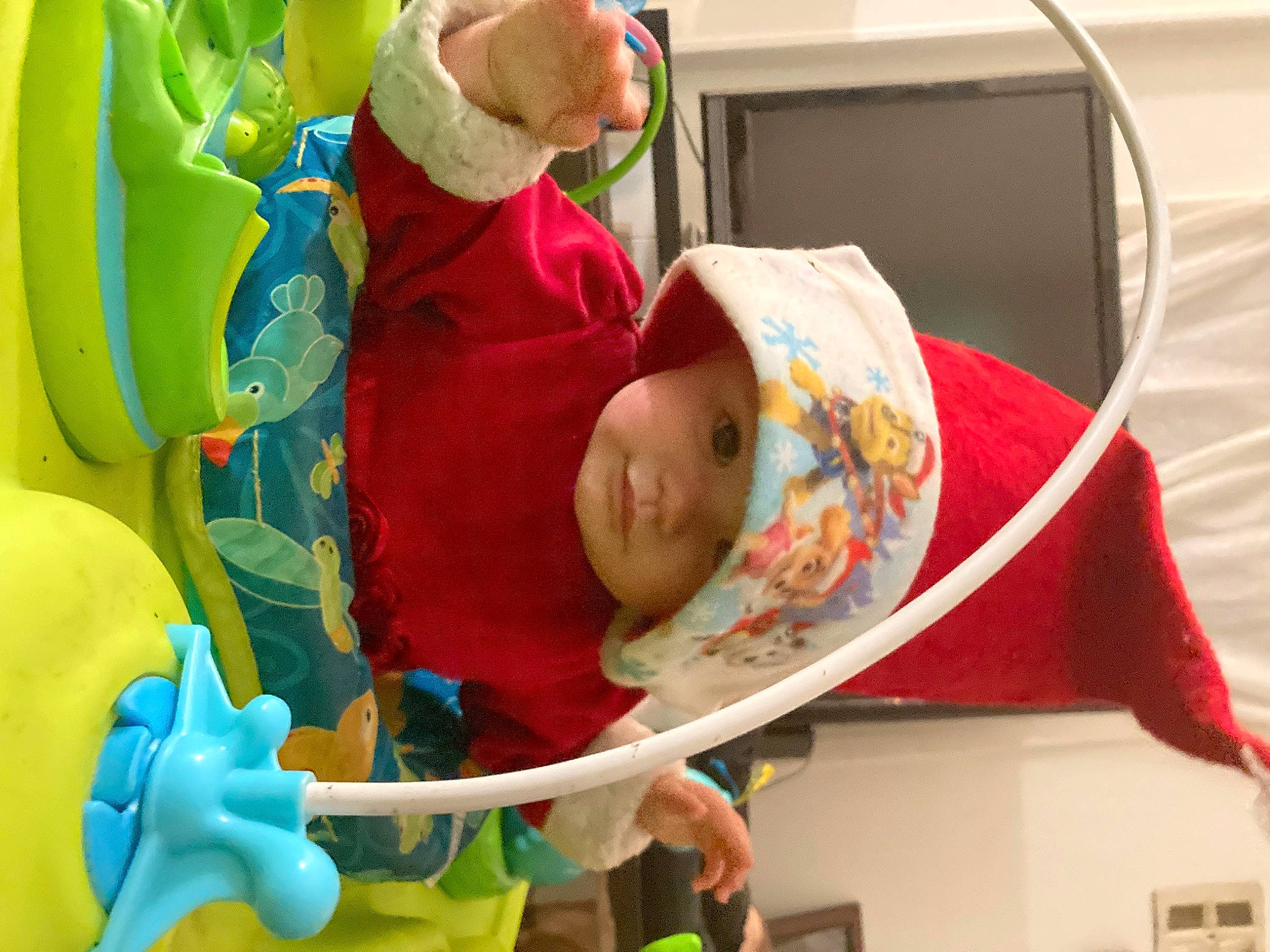 Karlee is registered to the contest to win money with this photo: baby, baby_mobile, baby_products, baby_safety, baby_toddler_clothing, baby_toys, child, comfort, event, fun, green, happy, headwear, infant_bed, leisure, person, play, room, textile, toddler