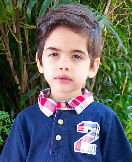 Jorge joined the competition — help win amazing prizes! brown_hair, child, child_model, hair, male, neck, person, smile, toddler