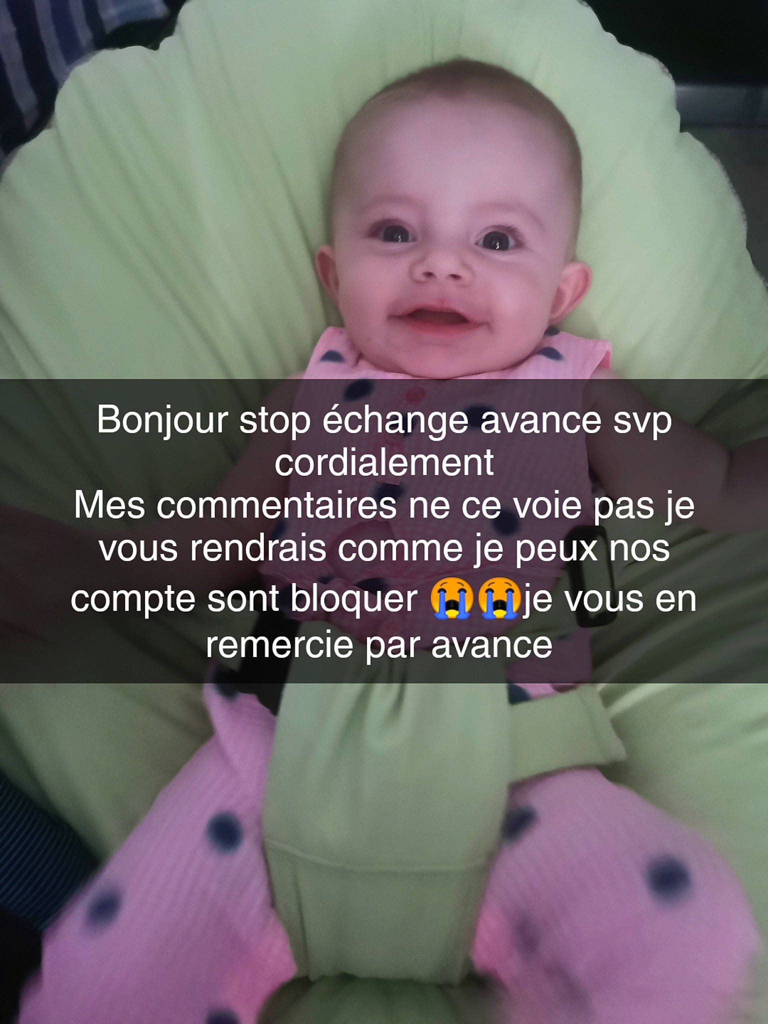 Lilly a rejoint le concours — aidez-le/la à gagner de superbes lots ! baby, baby_toddler_clothing, cheek, comfort, eyebrow, finger, font, happy, mammal, mouth, person, photograph, pink, product, purple, smile, snapshot, textile, toddler, toy