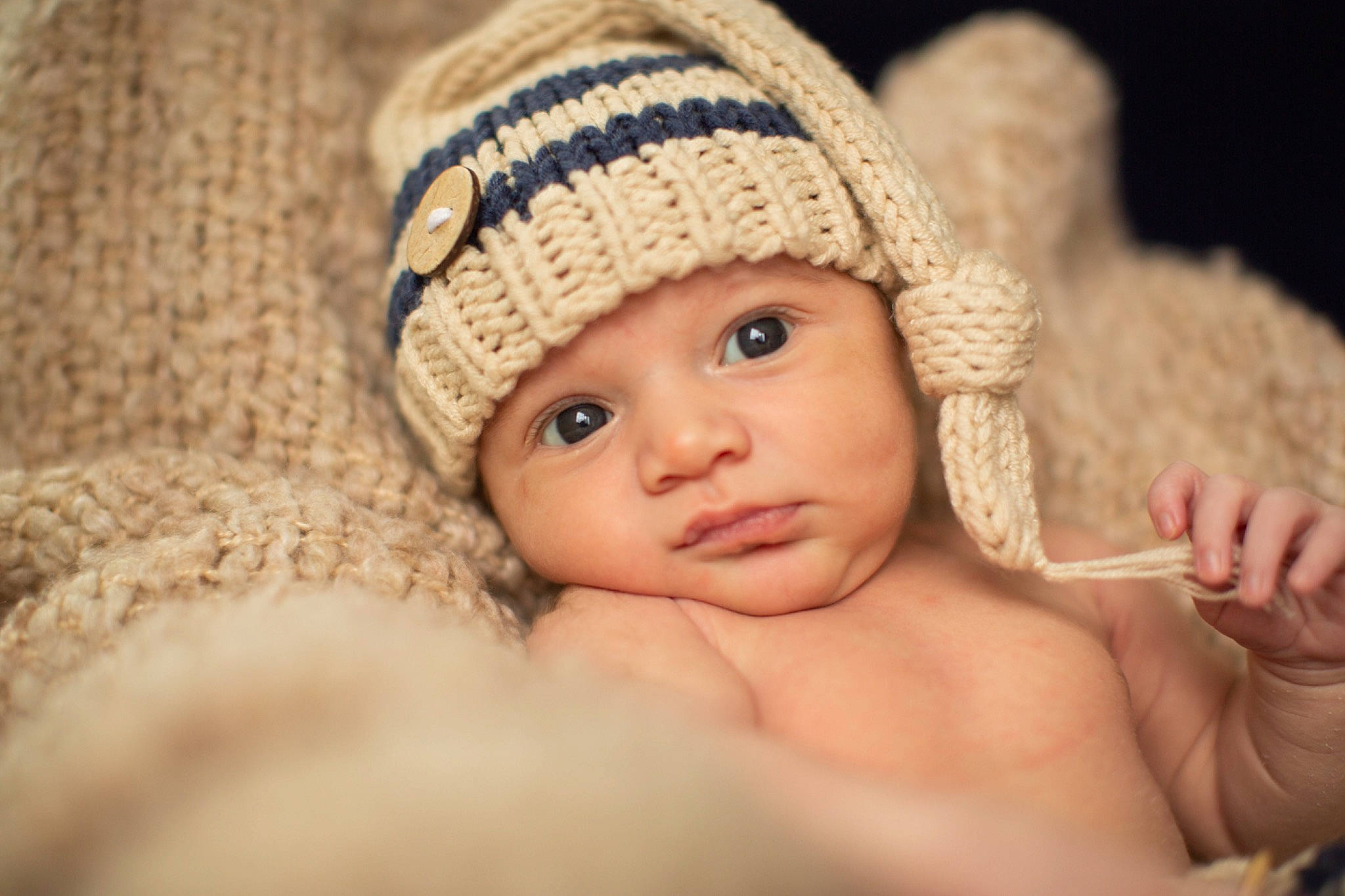 Aydin joined the competition — help win amazing prizes! baby, beanie, bonnet, cap, cheek, child, child_model, crochet, eye, fashion_accessory, hat, headgear, headwear, knit_cap, lip, person, photograph, photography, portrait_photography, skin