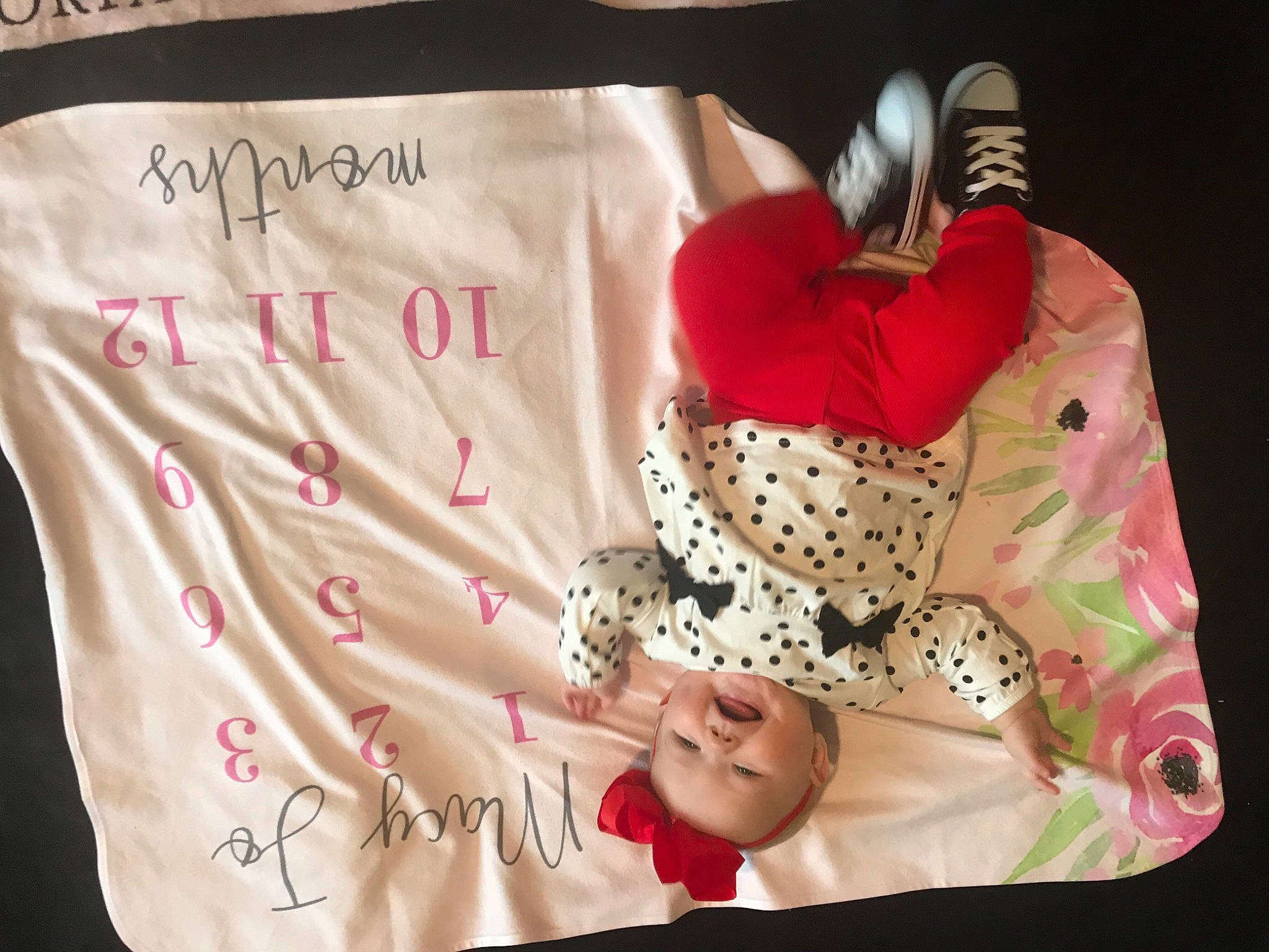 Macy is registered to the contest to win money with this photo: costume_accessory, kitchen_utensil, linens, person, polka_dot, textile, toy