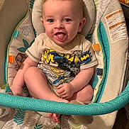 Izaiah is registered to the contest to win money with this photo: accessories, baby, babylaughing, bed, clothing, crib, face, furniture, happy, head, homedecor, infantbed, jewelry, laughing, person, photography, portrait, quilt, smile, t_shirt
