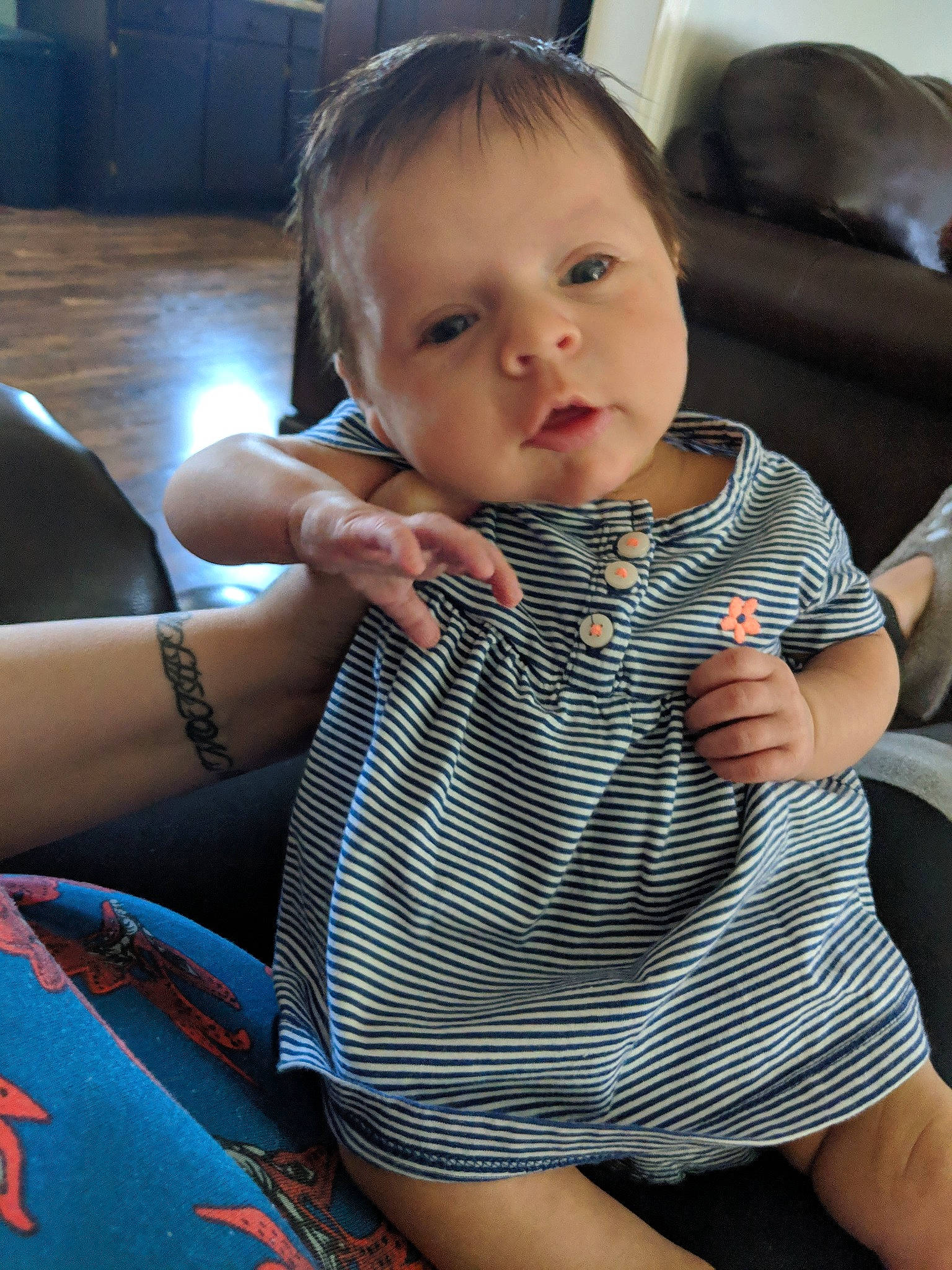 Alana is registered to the contest to win money with this photo: arm, baby, cheek, child, leg, person, sitting, skin, toddler, vacation