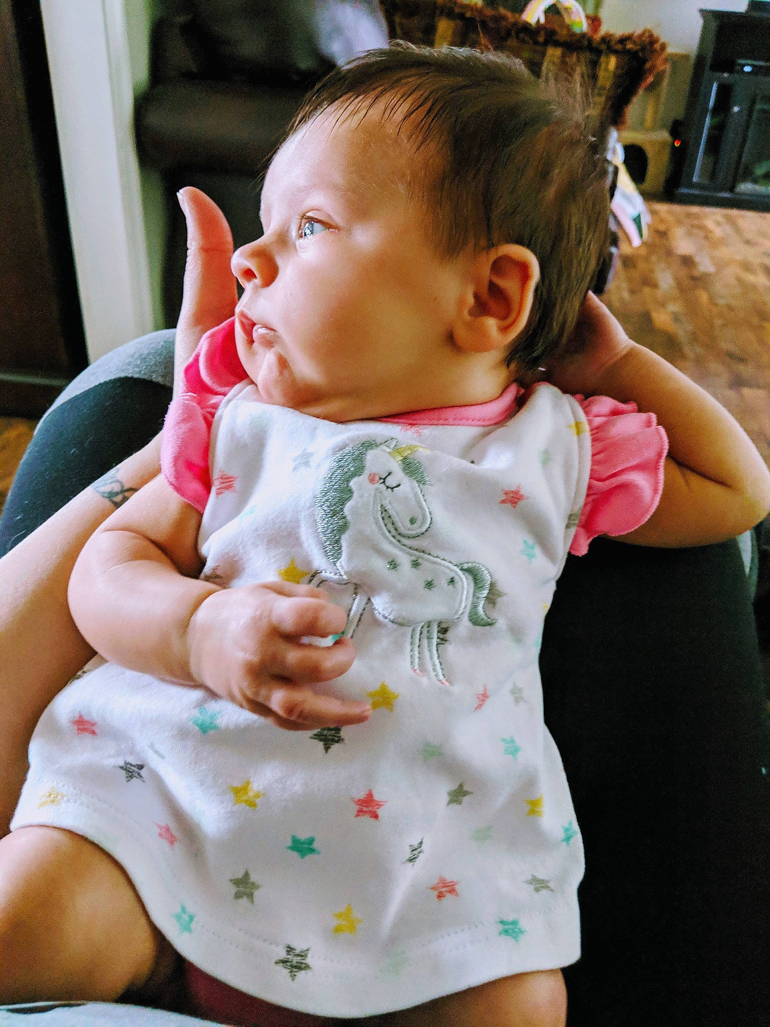 Alana is registered to the contest to win money with this photo: baby, beauty, cheek, child, daughter, ear, neck, person, sitting, skin, smile, toddler