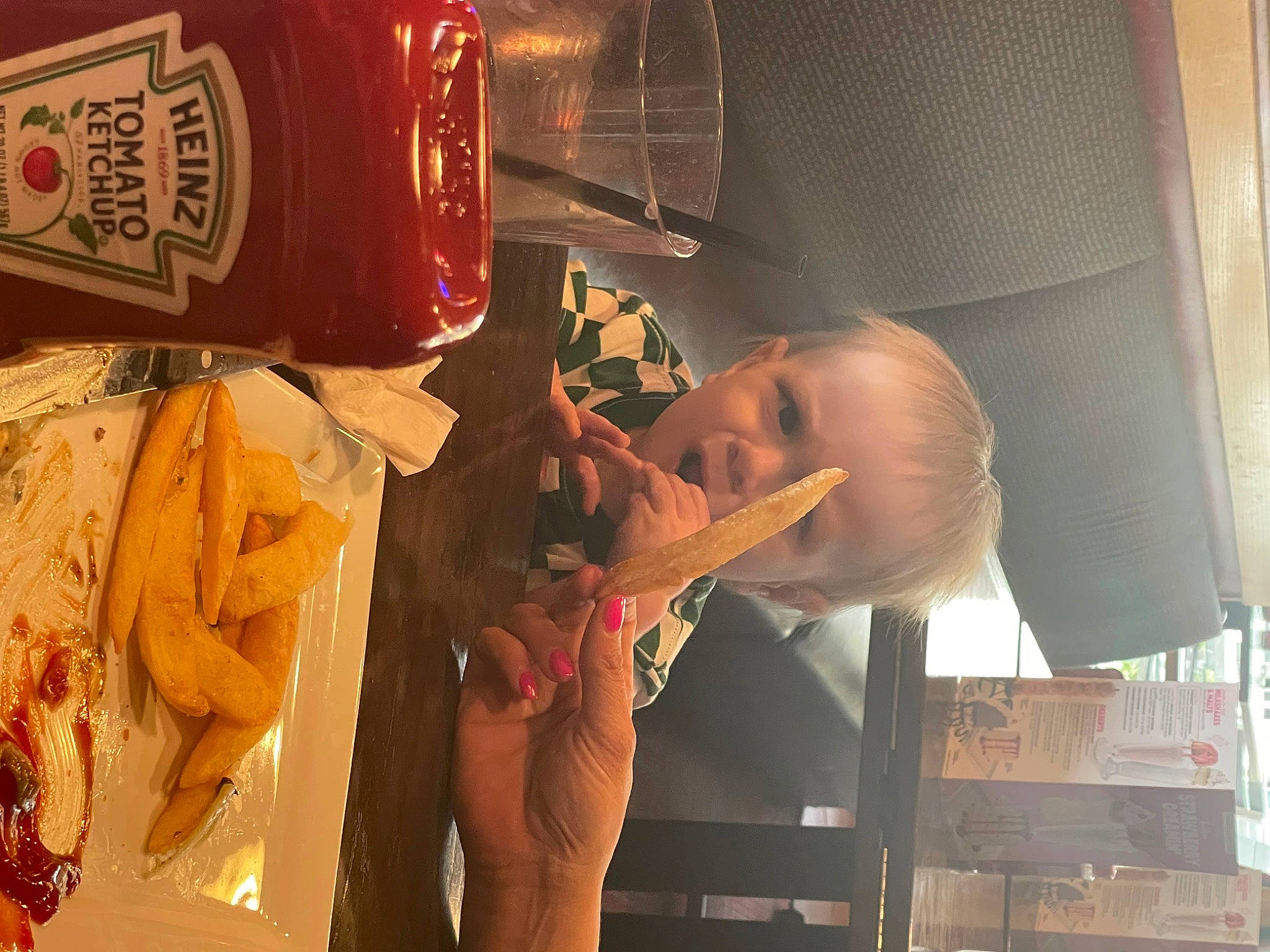 Felix joined the competition — help win amazing prizes! aluminum_can, baby, beverage_can, carmine, child, cola, comfort_food, drink, fast_food, finger_food, food, french_fries, fun, ingredient, junk_food, orange, person, room, side_dish, tableware