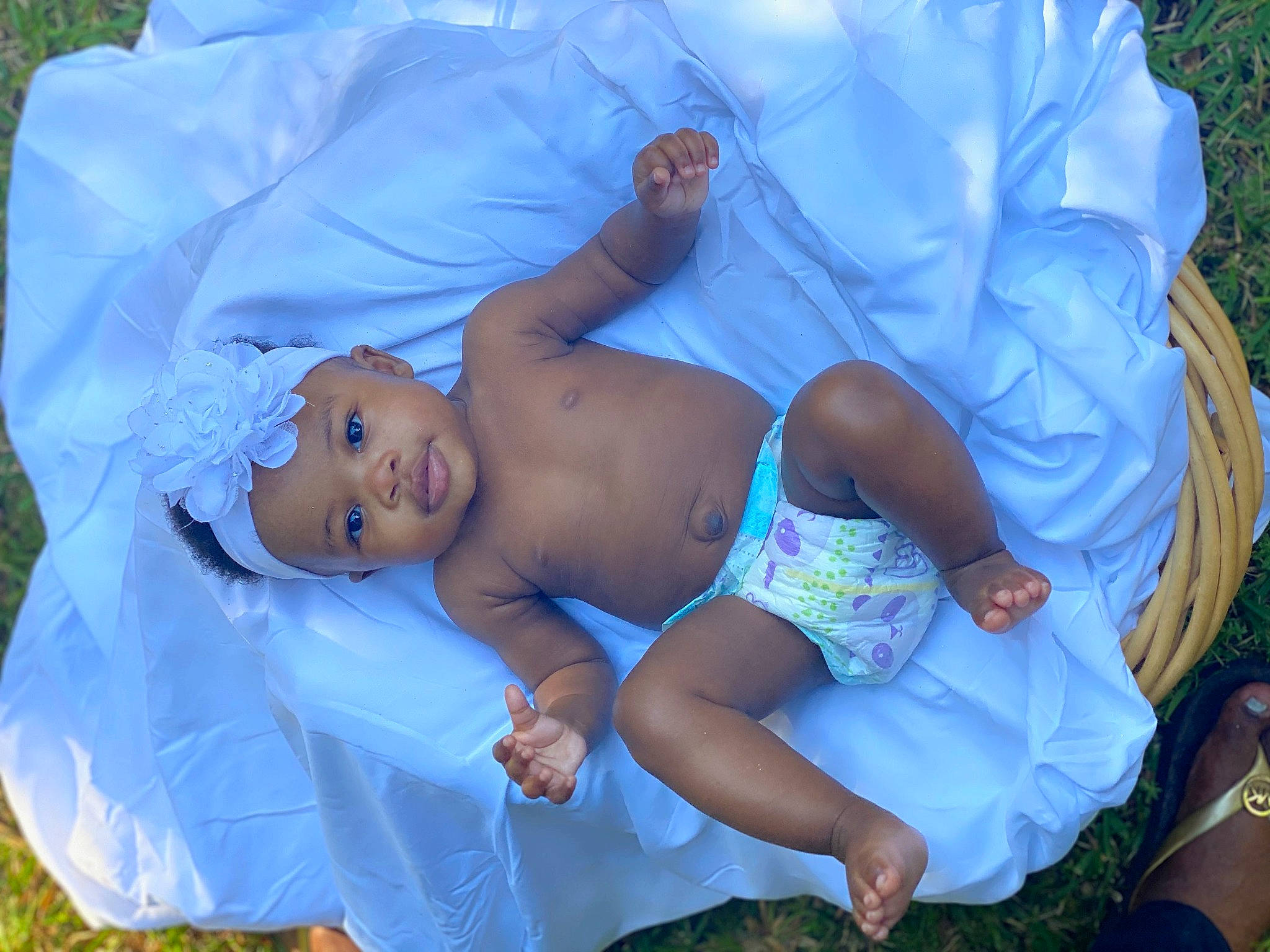 Denver is registered to the contest to win money with this photo: baby, baby_products, child, diaper, headwear, person, product