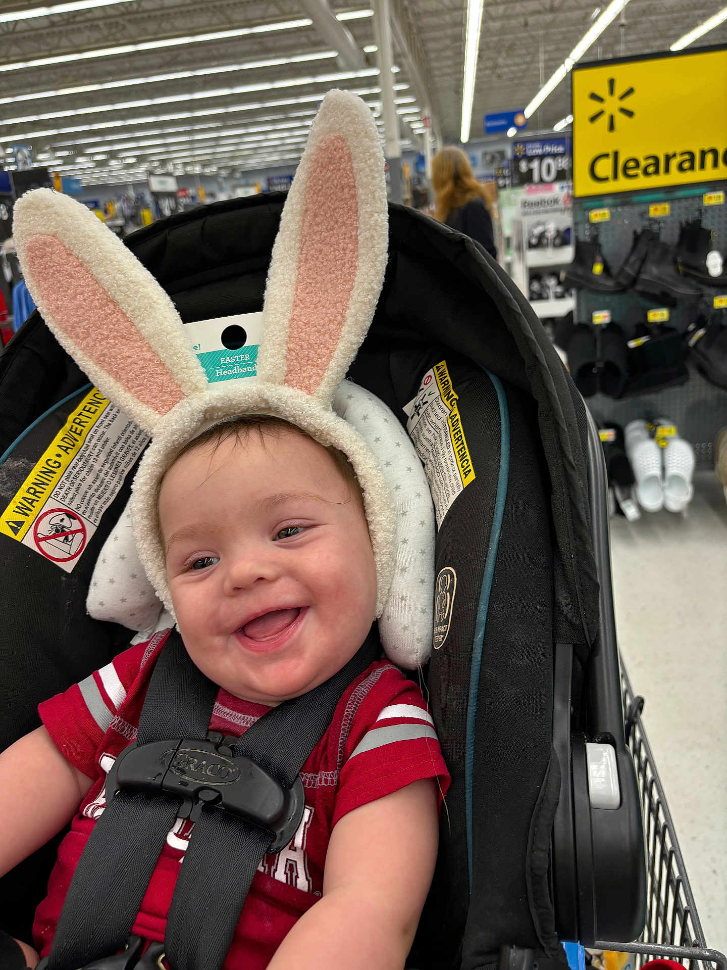 Levi Wade is registered to the contest to win money with this photo: accessories, architecture, baby, building, cap, clothing, face, footwear, happy, hat, head, outdoors, person, photography, portrait, shelter, shoe, smile, strap, stroller