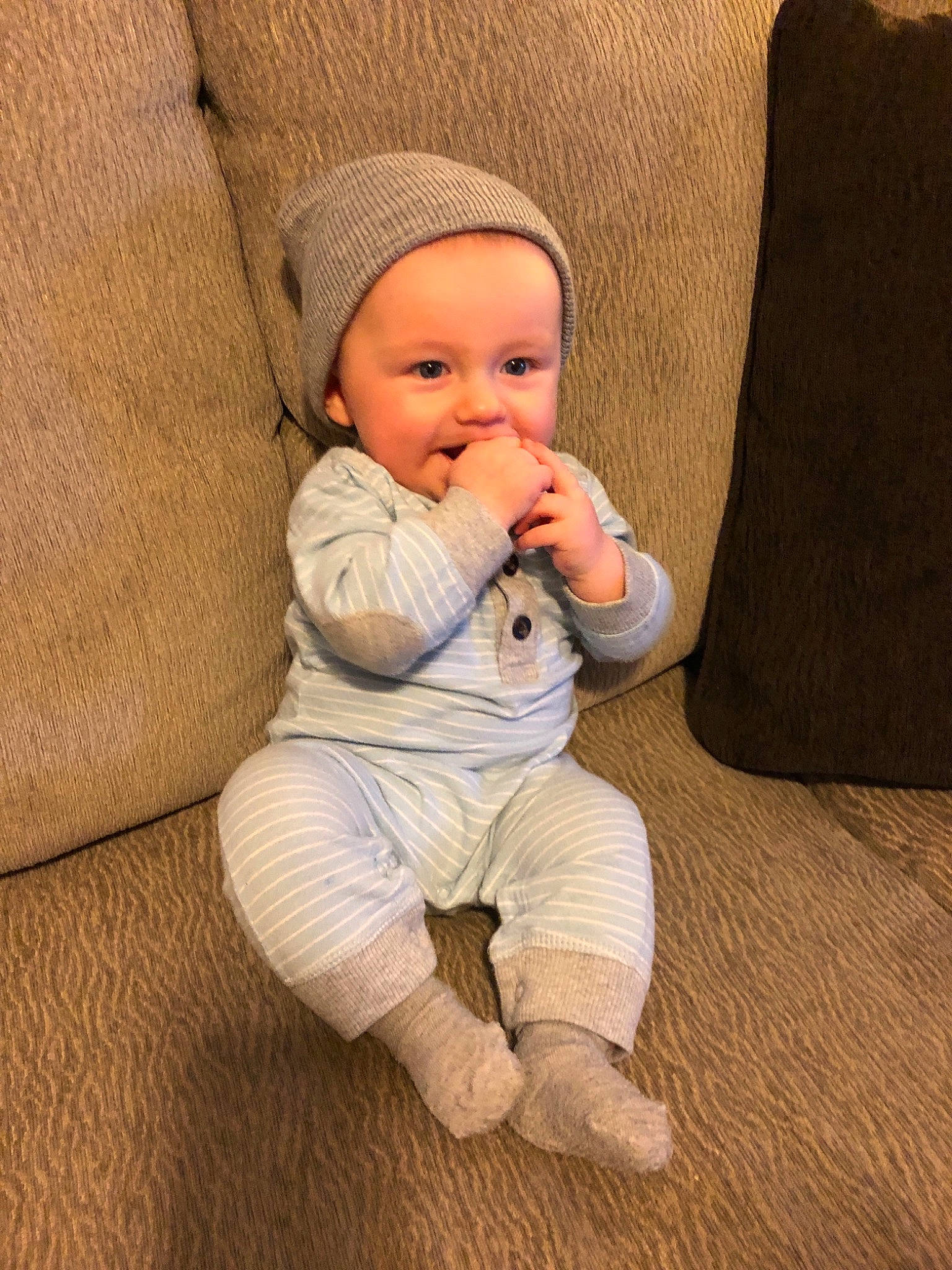 Conrad joined the competition — help win amazing prizes! baby, beige, cheek, child, finger, joy, person, sitting, skin, toddler