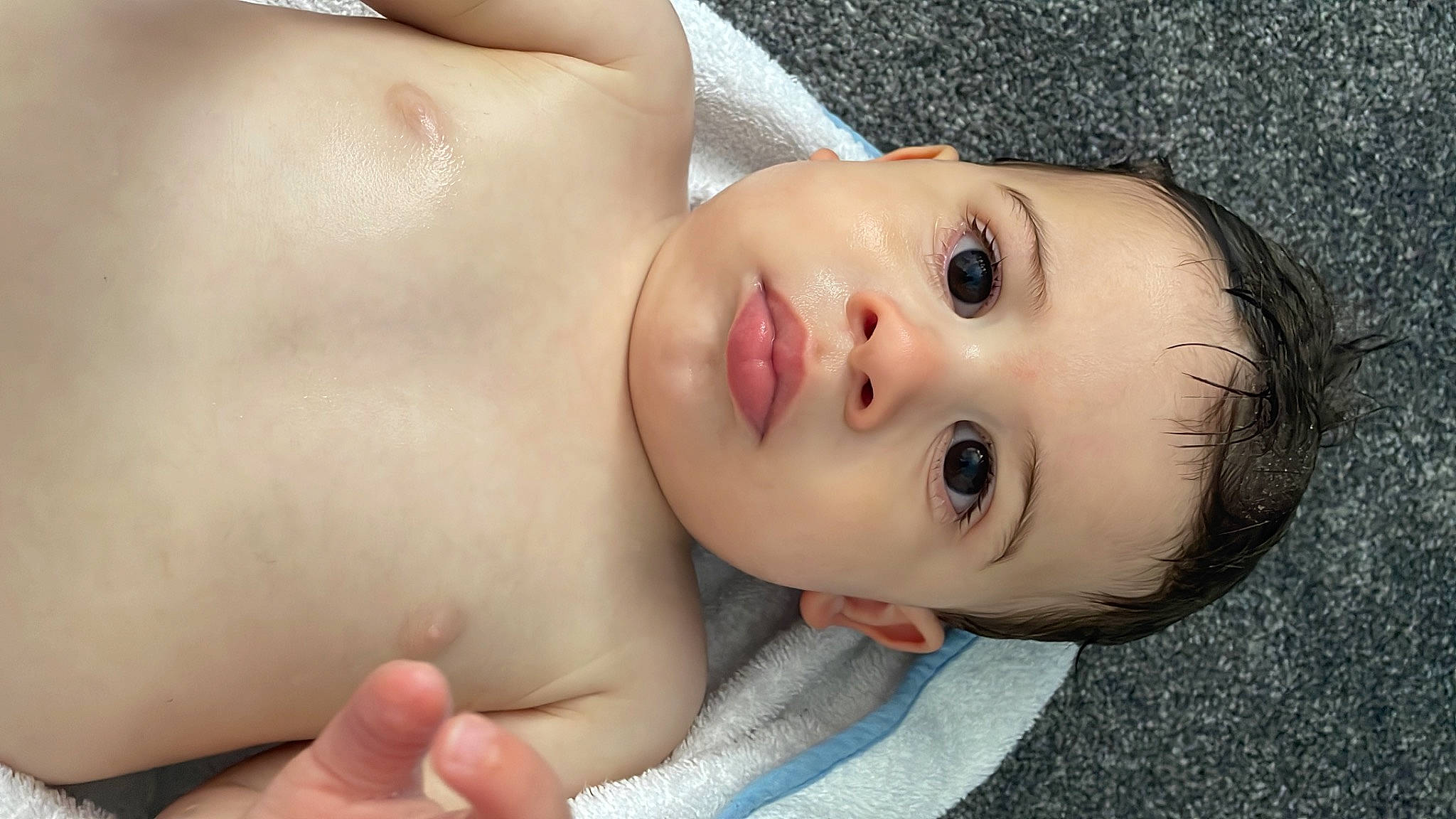 Freddy joined the competition — help win amazing prizes! black_hair, cheek, chest, eye, eyebrow, eyelash, face, finger, hand, human_body, iris, lip, mouth, nail, neck, nose, person, skin, stomach, toddler