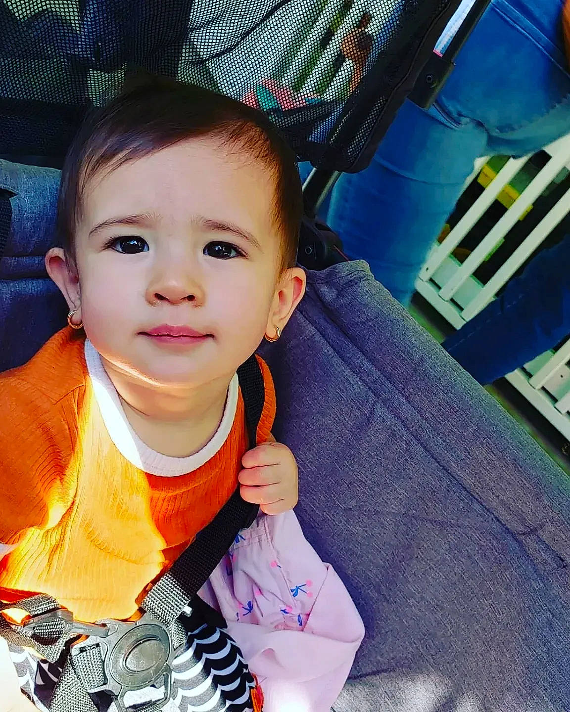 Ezra joined the competition — help win amazing prizes! baby, car_seat, child, cool, electric_blue, facial_expression, fashion_accessory, finger, fun, gesture, hairstyle, happy, jacket, person, selfie, sleeve, smile, t_shirt, thumb, toddler