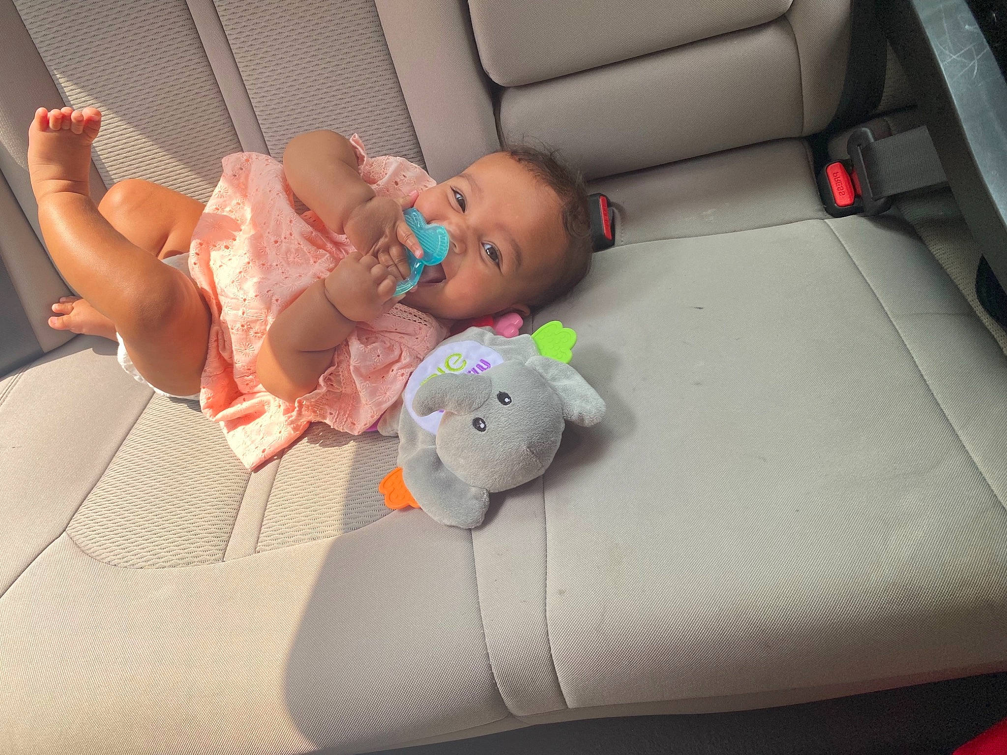 Kenzley is registered to the contest to win money with this photo: auto_part, baby, baby_products, baby_toddler_clothing, car, car_seat, car_seat_cover, child, comfort, family_car, foot, fun, motor_vehicle, person, personal_luxury_car, room, thigh, toddler, toy, vehicle