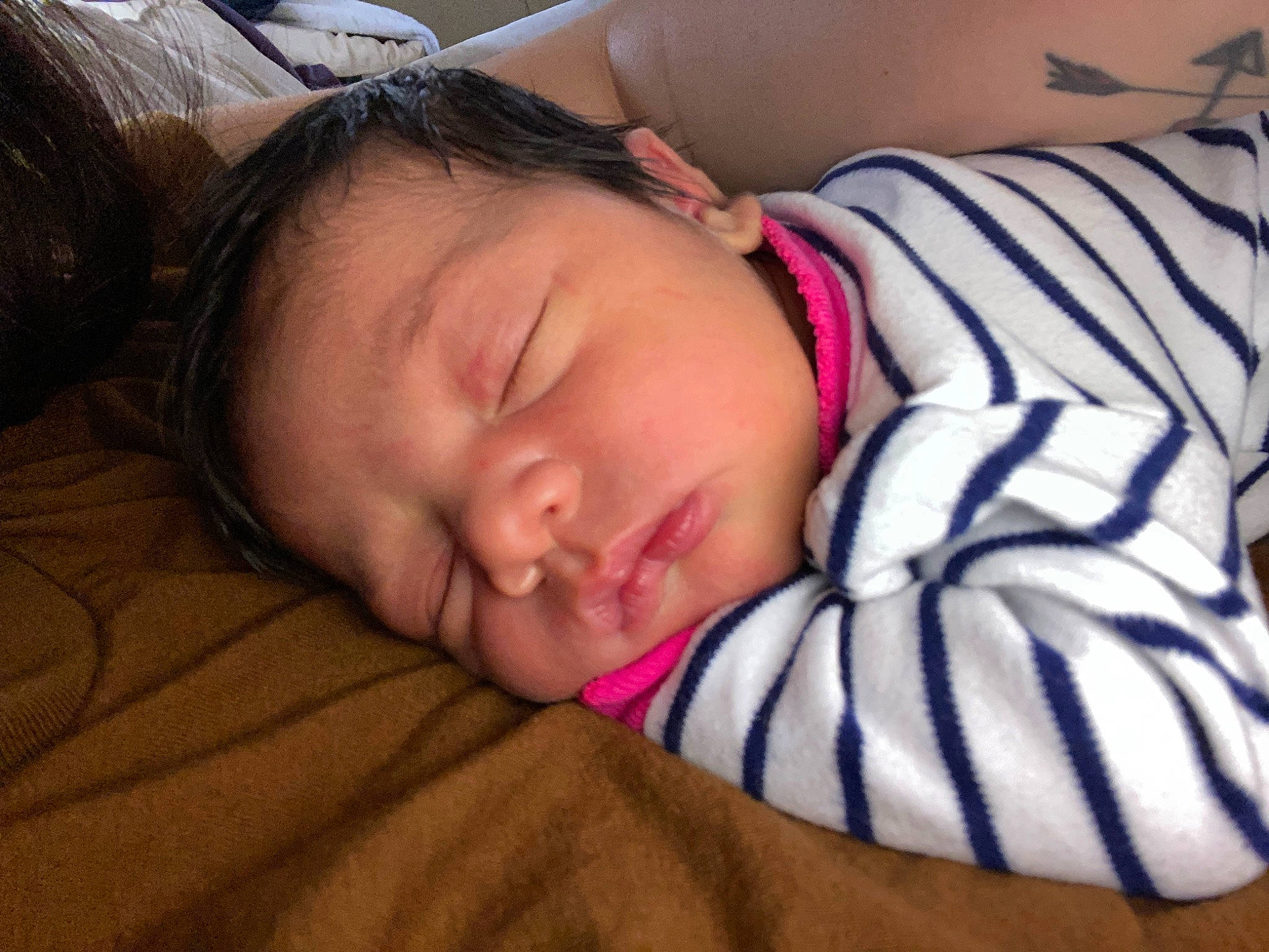 Haislee joined the competition — help win amazing prizes! baby, baby_sleeping, baby_toddler_clothing, bedding, bedtime, cheek, child, comfort, grass, human_body, linens, nap, nose, person, portrait_photography, room, sitting, skin, sleeve, toddler