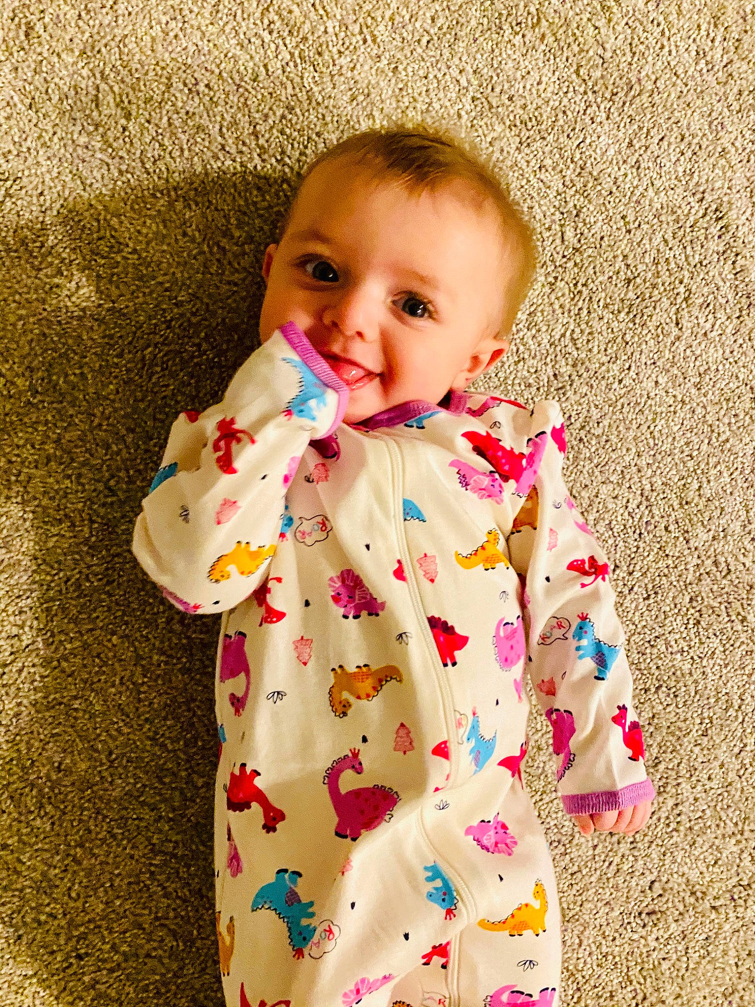 Kierra is registered to the contest to win money with this photo: baby, baby_products, baby_toddler_clothing, cheek, child, dress, joy, lip, nightwear, outerwear, pajamas, pattern, person, pink, product, skin, sleeve, toddler