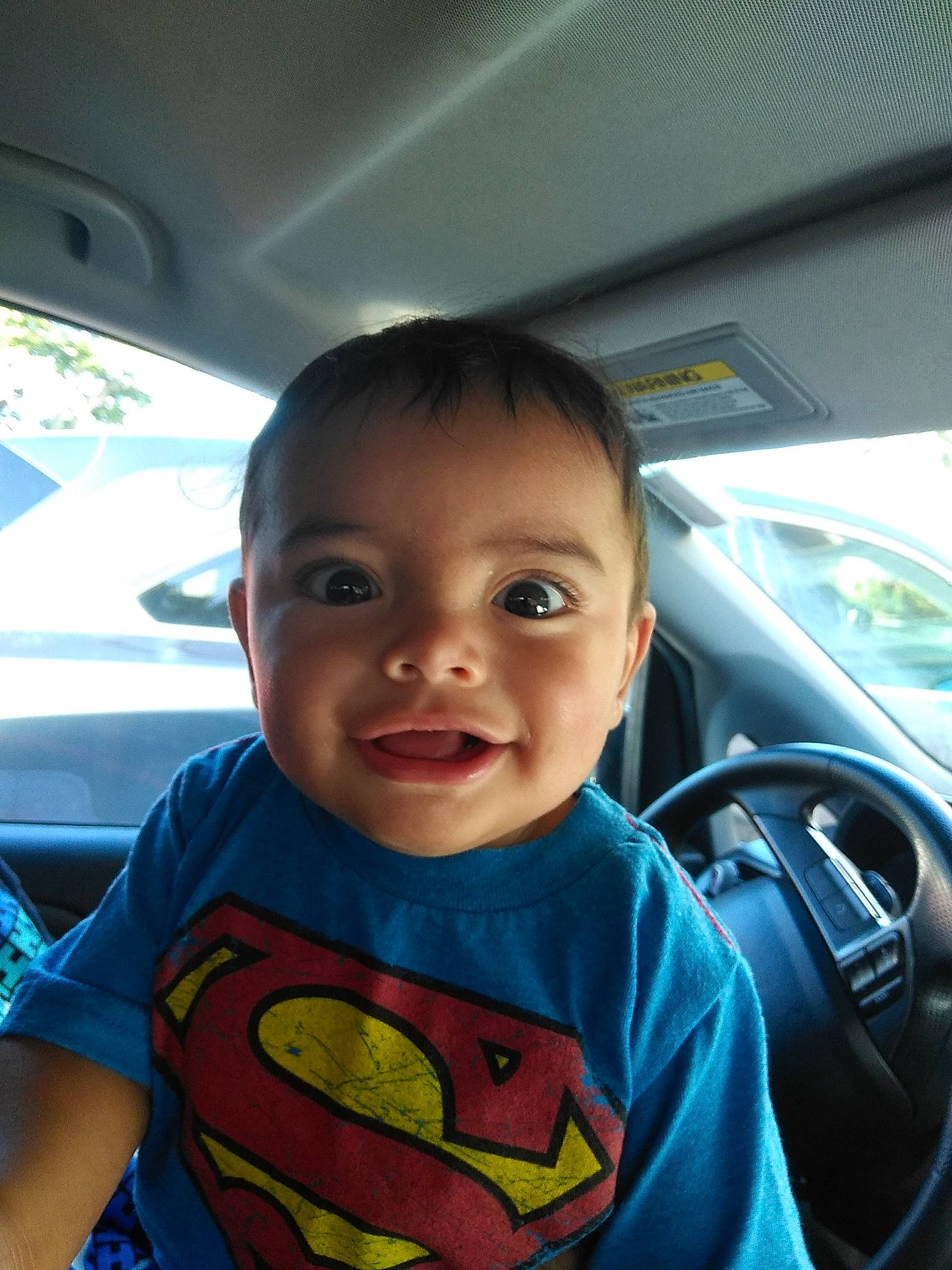 Keona joined the competition — help win amazing prizes! blue, boy, car, child, cool, eye, face, fun, girl, infant, mouth, person, product, skin, smile, toddler