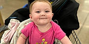 Olivia joined the competition — help win amazing prizes! baby, basket, city, clothing, face, grocerystore, head, indoors, person, photography, portrait, road, shelf, shop, shopping, shoppingcart, street, stroller, t_shirt, urban