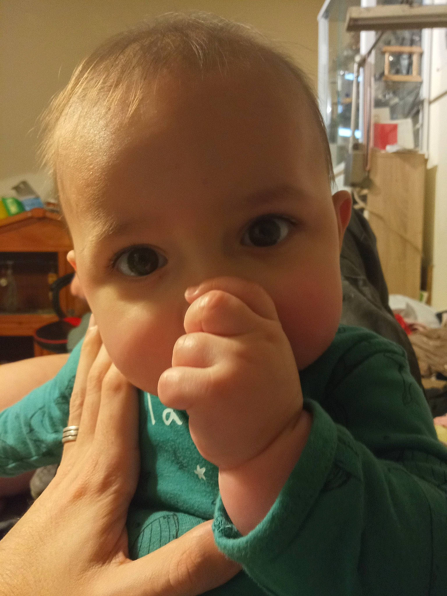 Loreleï participe au concours pour gagner de l'argent avec cette photo : baby, cheek, chin, ear, eyebrow, eyelash, finger, forehead, gesture, hairstyle, hand, iris, lip, mouth, nail, neck, nose, person, skin, thumb