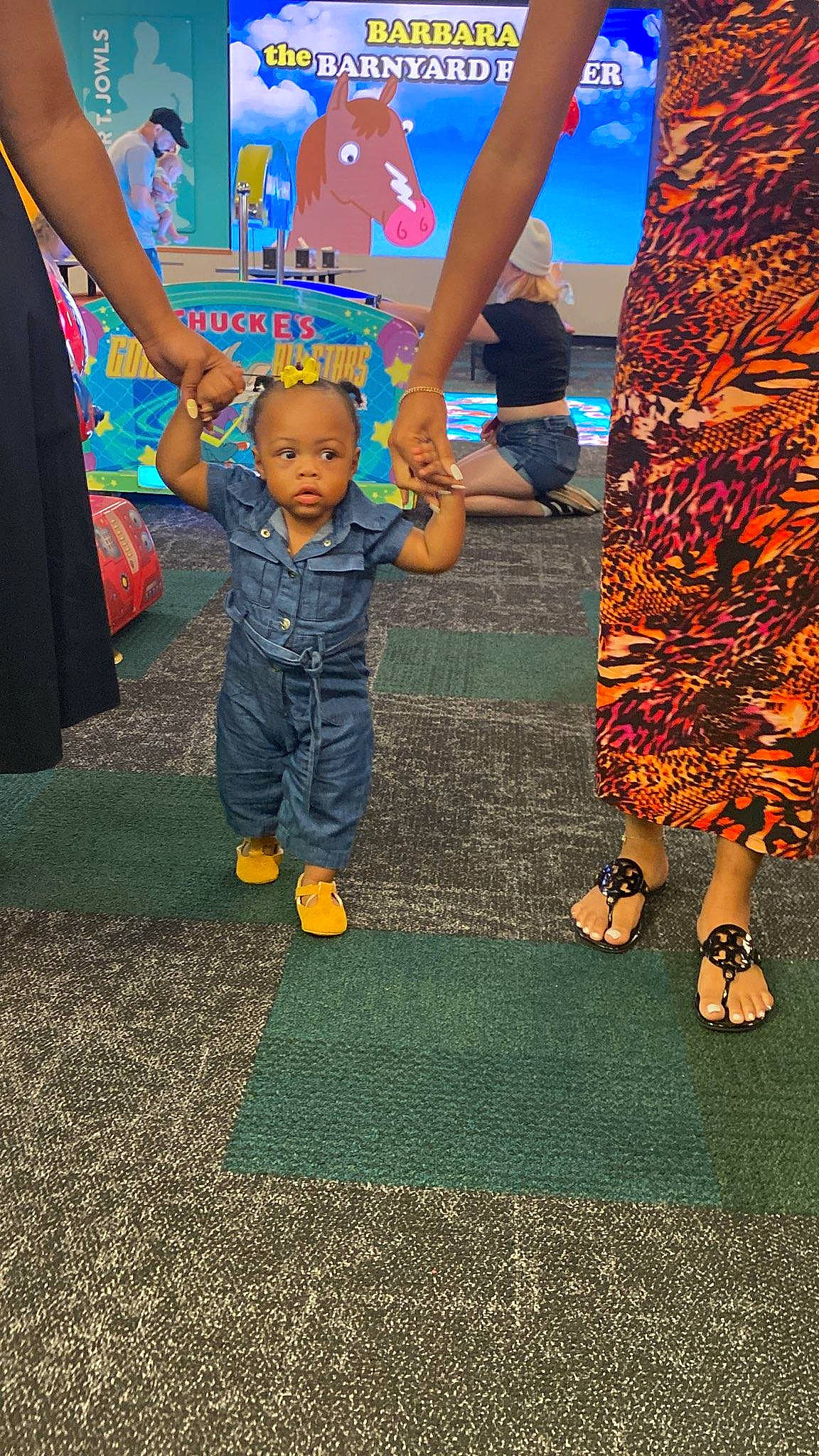 Nylaih joined the competition — help win amazing prizes! adaptation, blurred, child, electric_blue, event, flooring, foot, fun, gesture, grass, happy, human_leg, interaction, leaf, leisure, people_in_nature, person, recreation, shoe, shorts