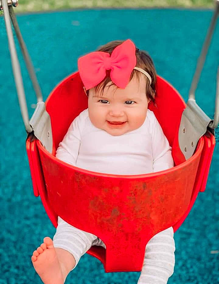 Bayleigh joined the competition — help win amazing prizes! baby, baby_carriage, baby_products, baby_toddler_clothing, cheek, child, comfort, fun, grass, happy, headwear, joy, leisure, outerwear, people_in_nature, person, personal_protective_equipment, recreation, sitting, sleeve