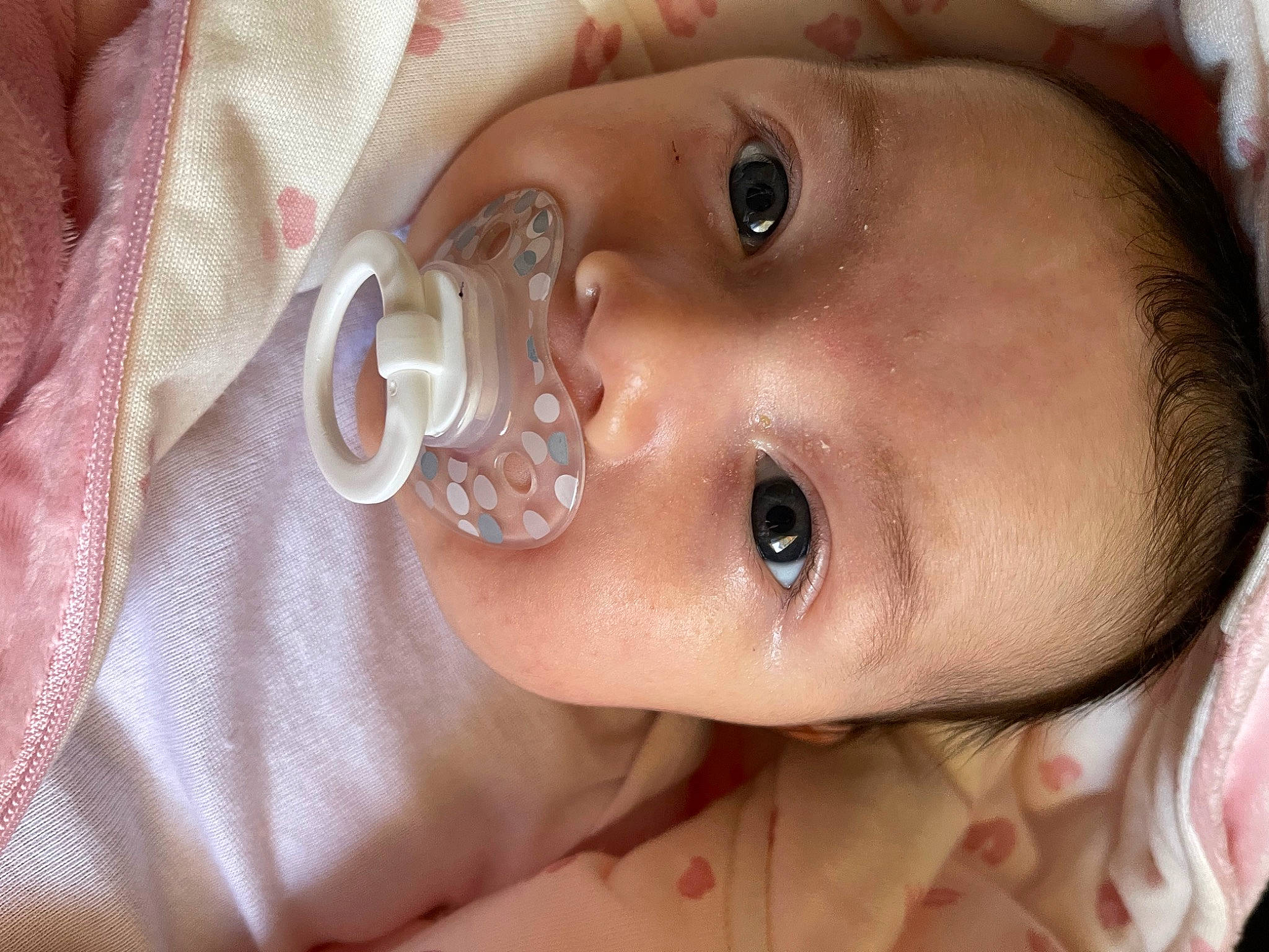 Margot joined the competition — help win amazing prizes! baby, baby_toddler_clothing, cheek, ear, eye, eyebrow, eyelash, finger, forehead, gesture, happy, hat, iris, lip, mouth, neck, nose, person, skin, smile