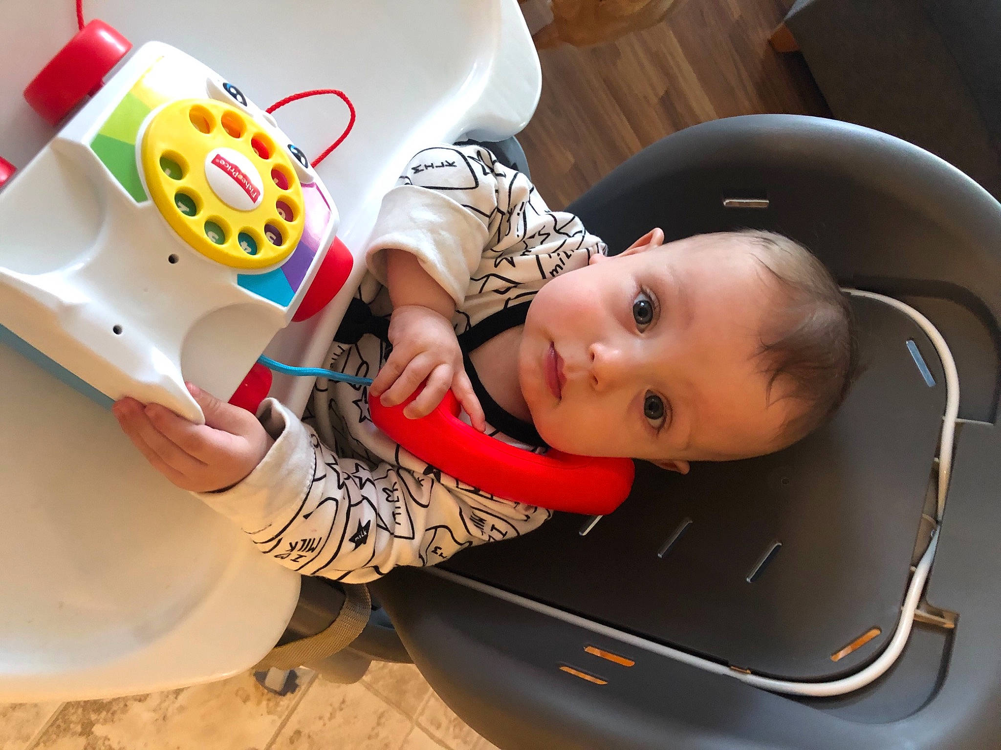 Teddy joined the competition — help win amazing prizes! baby, baby_products, baby_toddler_clothing, baby_toys, car_seat, chair, child, comfort, drinkware, fun, happy, person, plastic, play, room, sitting, t_shirt, tableware, toddler, toy