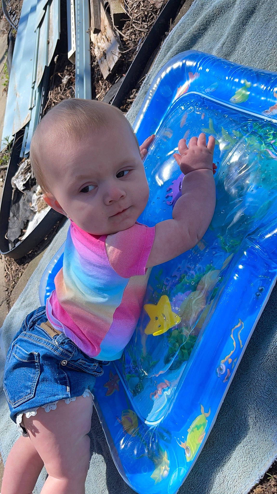 Jordynn joined the competition — help win amazing prizes! aqua, azure, baby, baby_products, baby_toddler_clothing, bathing, blue, child, electric_blue, fun, happy, leisure, magenta, person, plastic, play, recreation, shorts, toddler, vacation