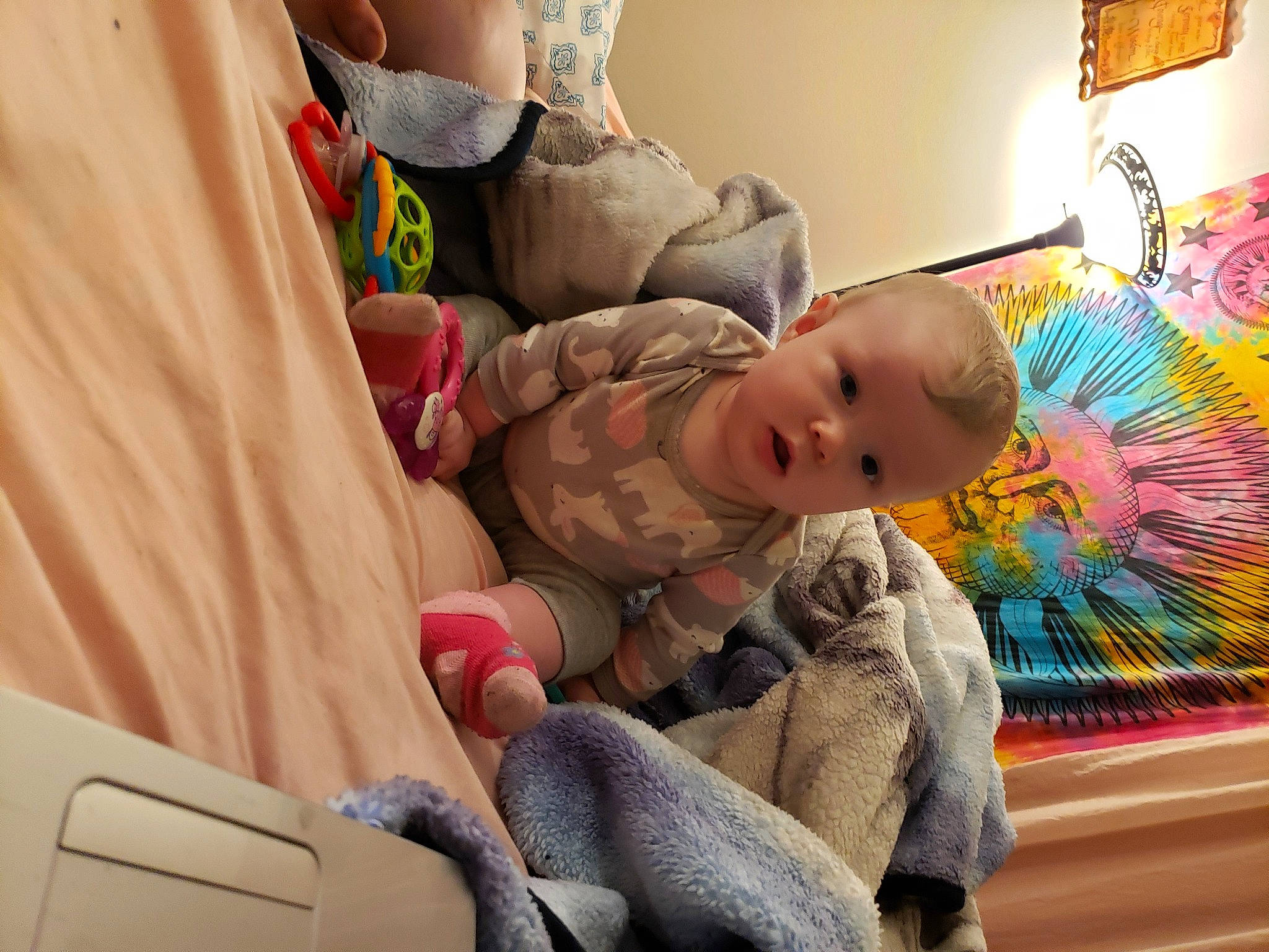 Phoebe joined the competition — help win amazing prizes! art, baby, baby_products, cheek, child, comfort, flooring, fun, human_leg, leisure, linens, person, picture_frame, play, room, sitting, skin, thigh, toddler, vacation