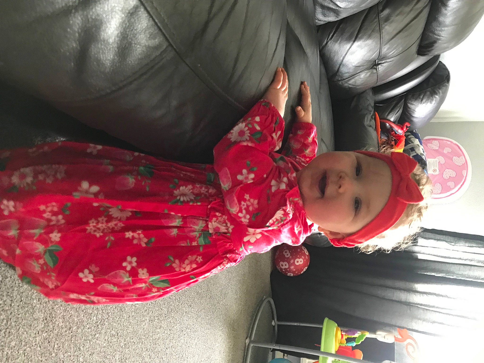 Bella-rose joined the competition — help win amazing prizes! baby, baby_products, baby_toddler_clothing, black, carmine, child, comfort, couch, event, fun, hat, headwear, linens, magenta, pattern, person, room, sitting, textile, toddler