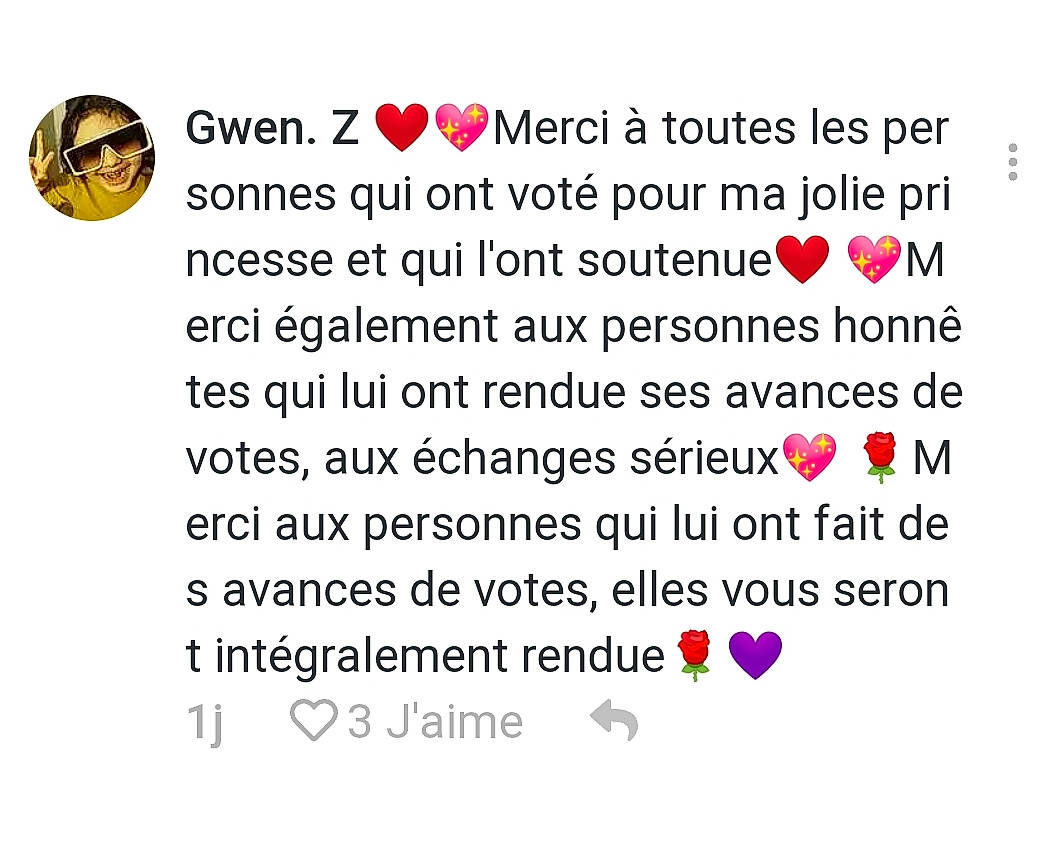 Chahinez a rejoint le concours — aidez-le/la à gagner de superbes lots ! circle, event, font, happy, magenta, person, rectangle, screenshot, slope