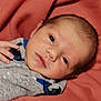 baby, newborn, infant, face, hand, clothing, blanket, soft, resting, cute, person, portrait, closeup, skin, head, eyes, small, child, newborn_baby, cozy