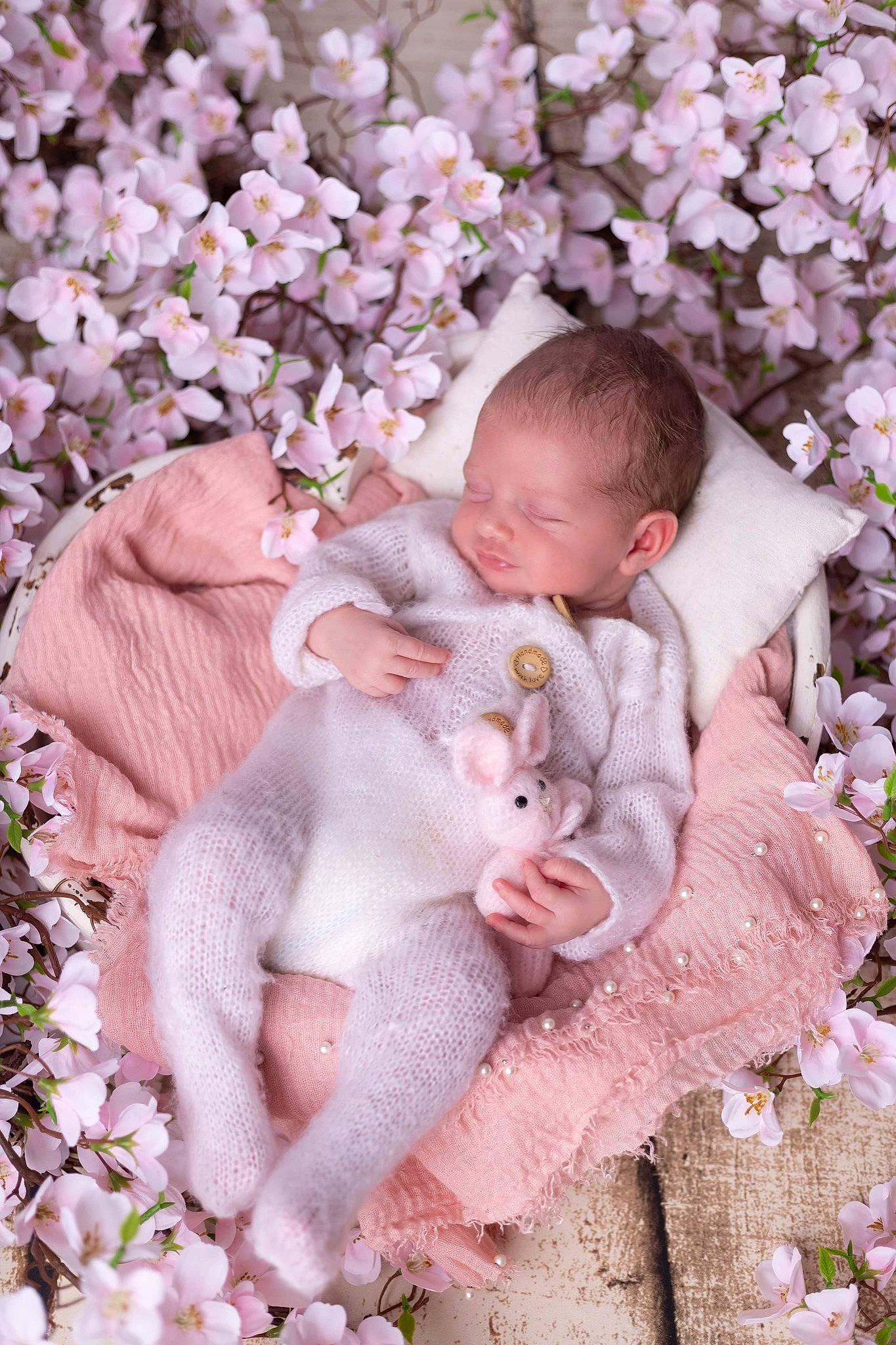 Irina participe au concours pour gagner de l'argent avec cette photo : baby, baby_toddler_clothing, branch, child, facial_expression, grass, hairstyle, happy, interaction, leaf, mammal, people_in_nature, person, petal, pink, plant, skin, textile, toddler, tree
