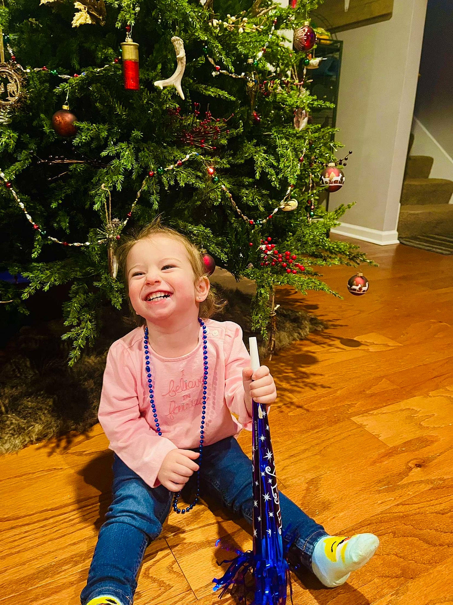 Remington joined the competition — help win amazing prizes! baby_toddler_clothing, christmas, christmas_decoration, christmas_ornament, christmas_tree, event, evergreen, flooring, fun, happy, holiday, holiday_ornament, houseplant, joy, ornament, people_in_nature, person, plant, smile, toddler