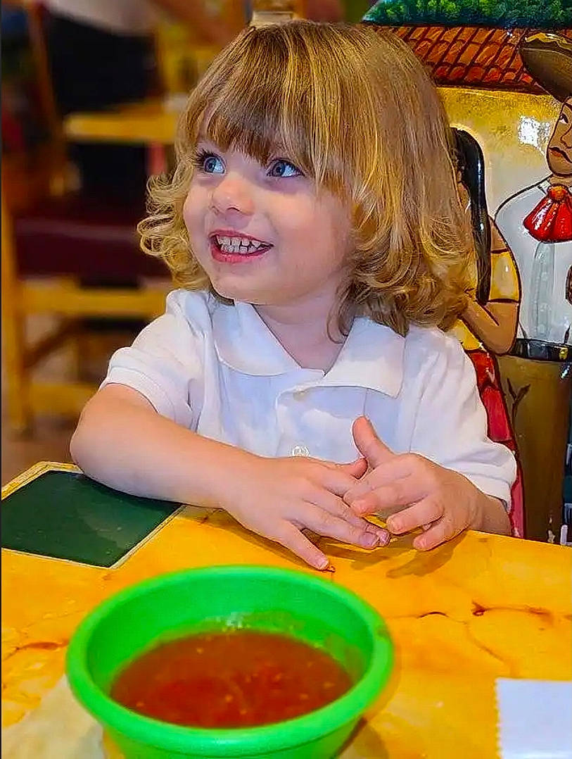 Thomas joined the competition — help win amazing prizes! chair, child, cuisine, dish, dishware, food, fun, happy, ingredient, joy, leisure, person, plate, play, serveware, sharing, smile, t_shirt, table, tableware