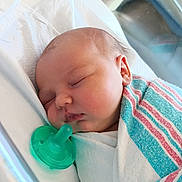 Danica Lynn joined the competition — help win amazing prizes! newborn, baby, infant, sleeping, swaddle, hospital_blanket, pacifier, bassinet, crib, blanket, closed_eyes, cheek, ear, face, soft_skin, peaceful, cute, hospital, bedding, newborn_care