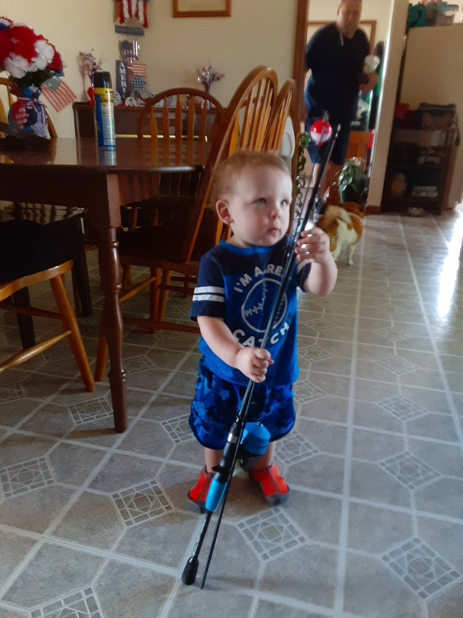 Paxton joined the competition — help win amazing prizes! baby, baby_carriage, baby_products, baby_toddler_clothing, chair, child, cleanliness, electric_blue, event, floor, flooring, fun, hardwood, houseplant, person, table, tire, toddler, vehicle, wheel