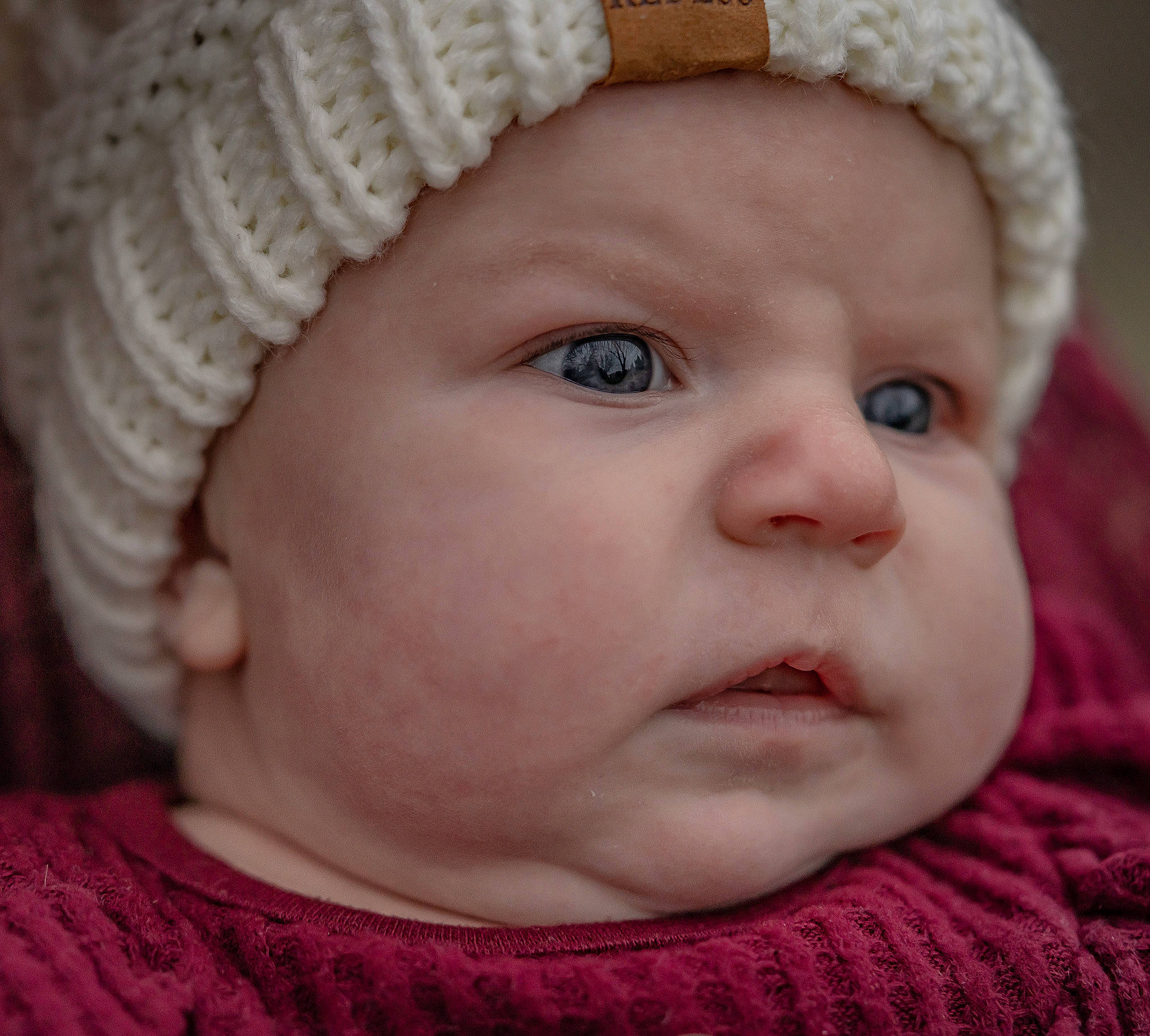 Tatum joined the competition — help win amazing prizes! baby, cap, cheek, chin, ear, eye, eyebrow, eyelash, face, happy, headgear, headwear, iris, lip, mouth, nose, organ, person, pink, skin