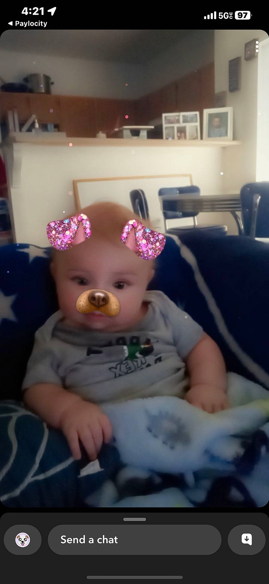 Rylan joined the competition — help win amazing prizes! baby, baby_products, baby_toddler_clothing, chair, cheek, child, comfort, flooring, fun, happy, hat, headband, headpiece, headwear, iris, person, room, sitting, toddler