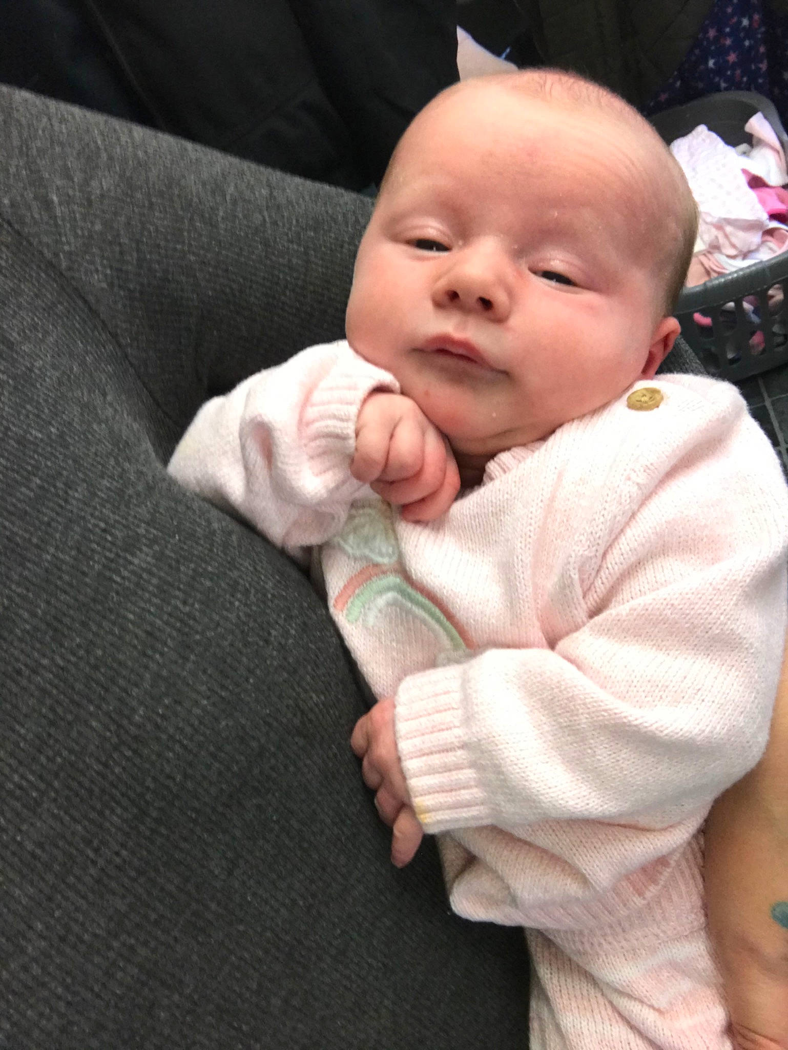 Ayda is registered to the contest to win money with this photo: baby, cheek, child, head, mouth, nose, person, skin, smile, toddler