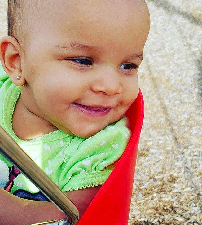 Leigha is registered to the contest to win money with this photo: cheek, child, eye, infant, joy, lip, nose, person, skin, smile, toddler