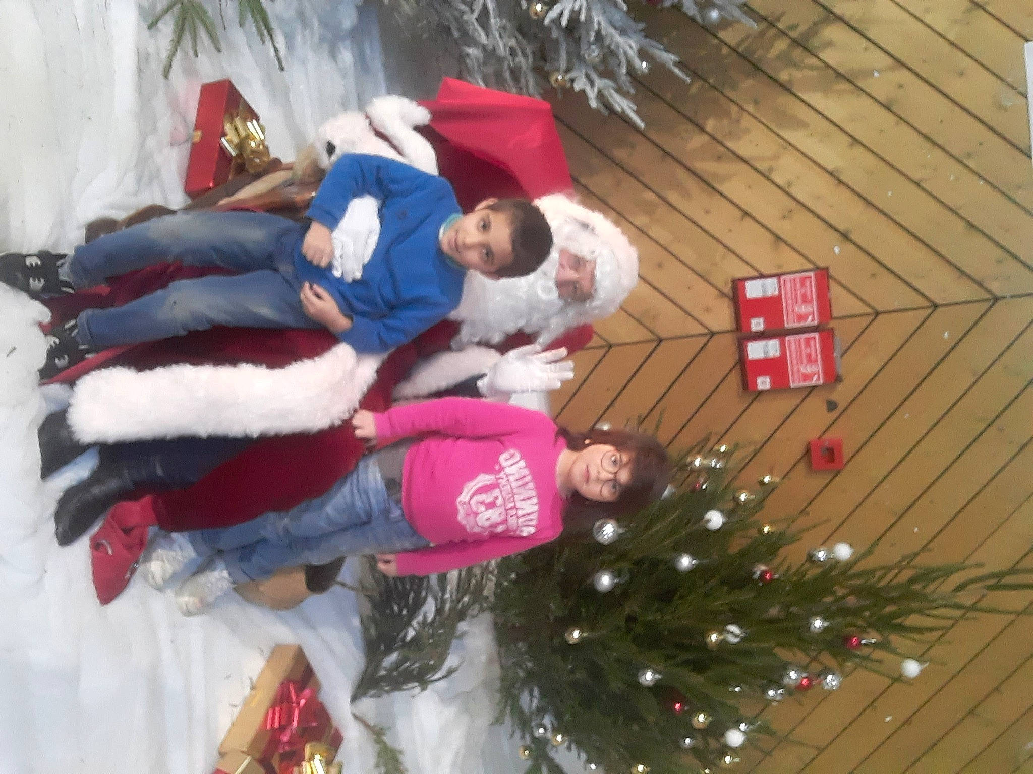 Sara a rejoint le concours — aidez-le/la à gagner de superbes lots ! christmas, christmas_decoration, christmas_eve, christmas_ornament, christmas_tree, event, fun, hat, holiday, holiday_ornament, human_body, lap, ornament, person, plant, santa_claus, smile, tradition, tree, winter