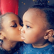 Clautine participe au concours pour gagner de l'argent avec cette photo : accessories, baby, bodypart, confetti, ear, earring, face, finger, hand, happy, head, jewelry, kissing, lighting, person, photography, portrait, romantic, selfie, smile