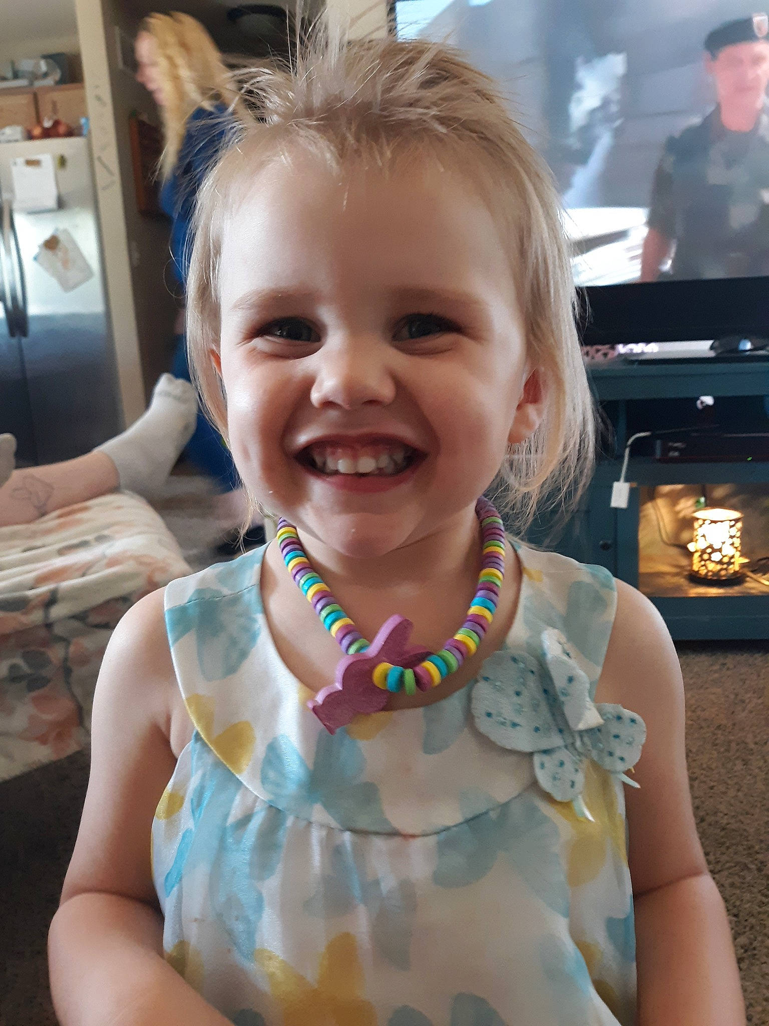 Rachelle joined the competition — help win amazing prizes! child, ear, face, fashion_accessory, fun, head, jewellery, joy, neck, necklace, person, skin, smile, summer, toddler, vacation