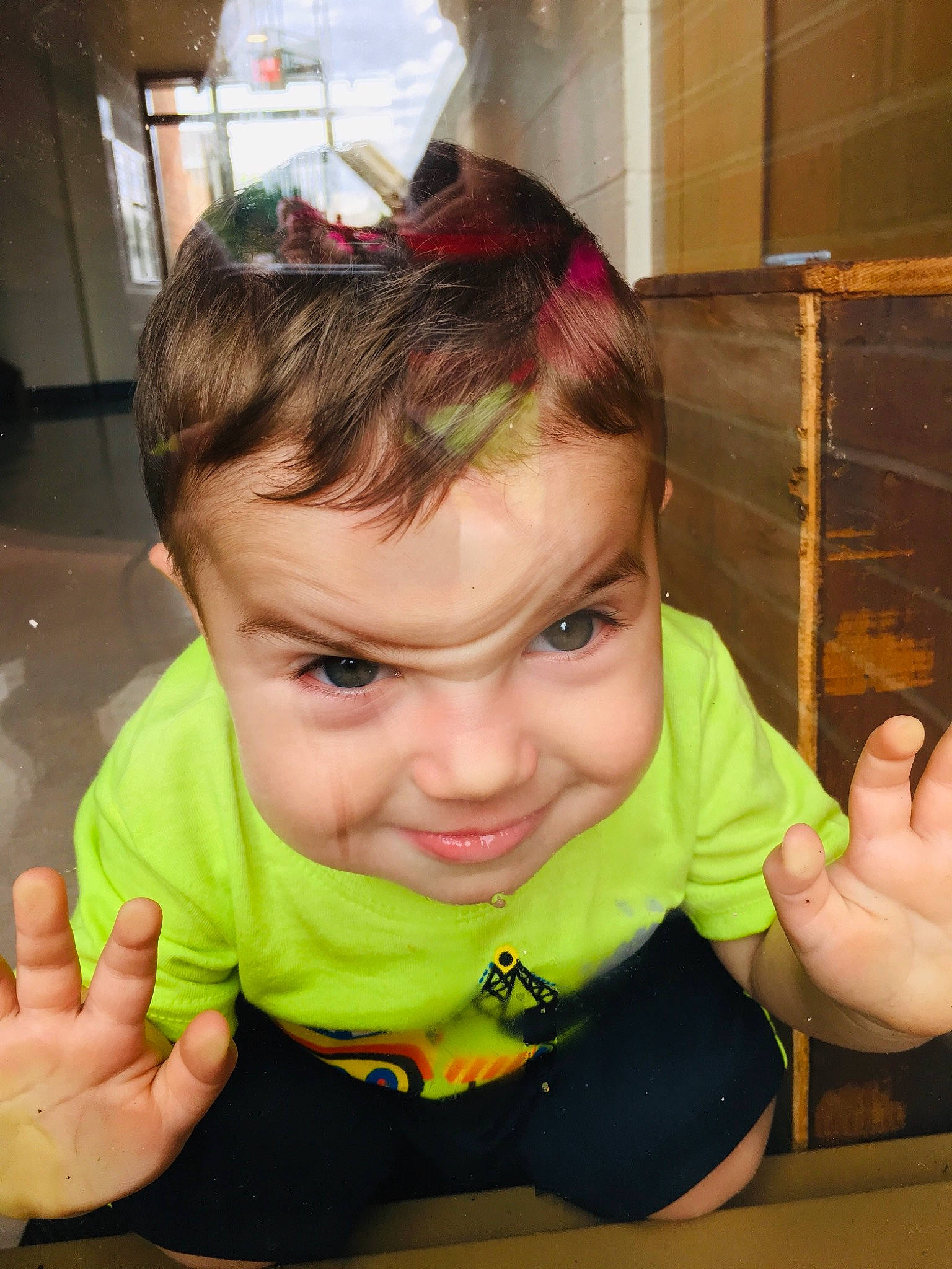 Xavier joined the competition — help win amazing prizes! cheek, child, ear, face, finger, forehead, gesture, hand, head, joy, lip, mouth, neck, nose, person, smile, thumb, toddler