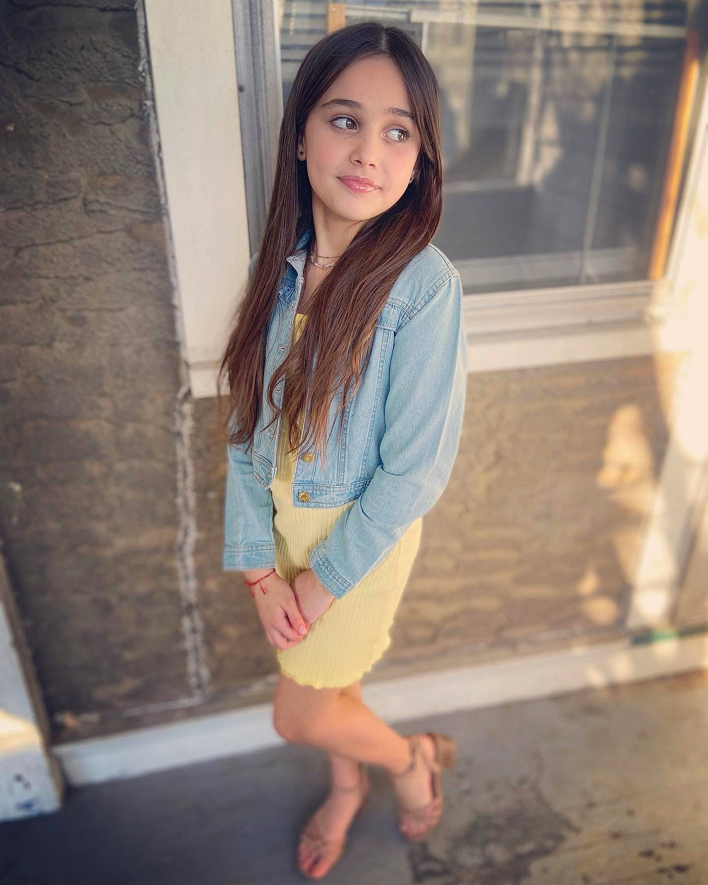 Avalee joined the competition — help win amazing prizes! black_hair, denim, eye, face, fashion_design, fashion_model, flash_photography, hairstyle, head, knee, leg, lip, neck, person, skin, sleeve, t_shirt, thigh, trunk, waist