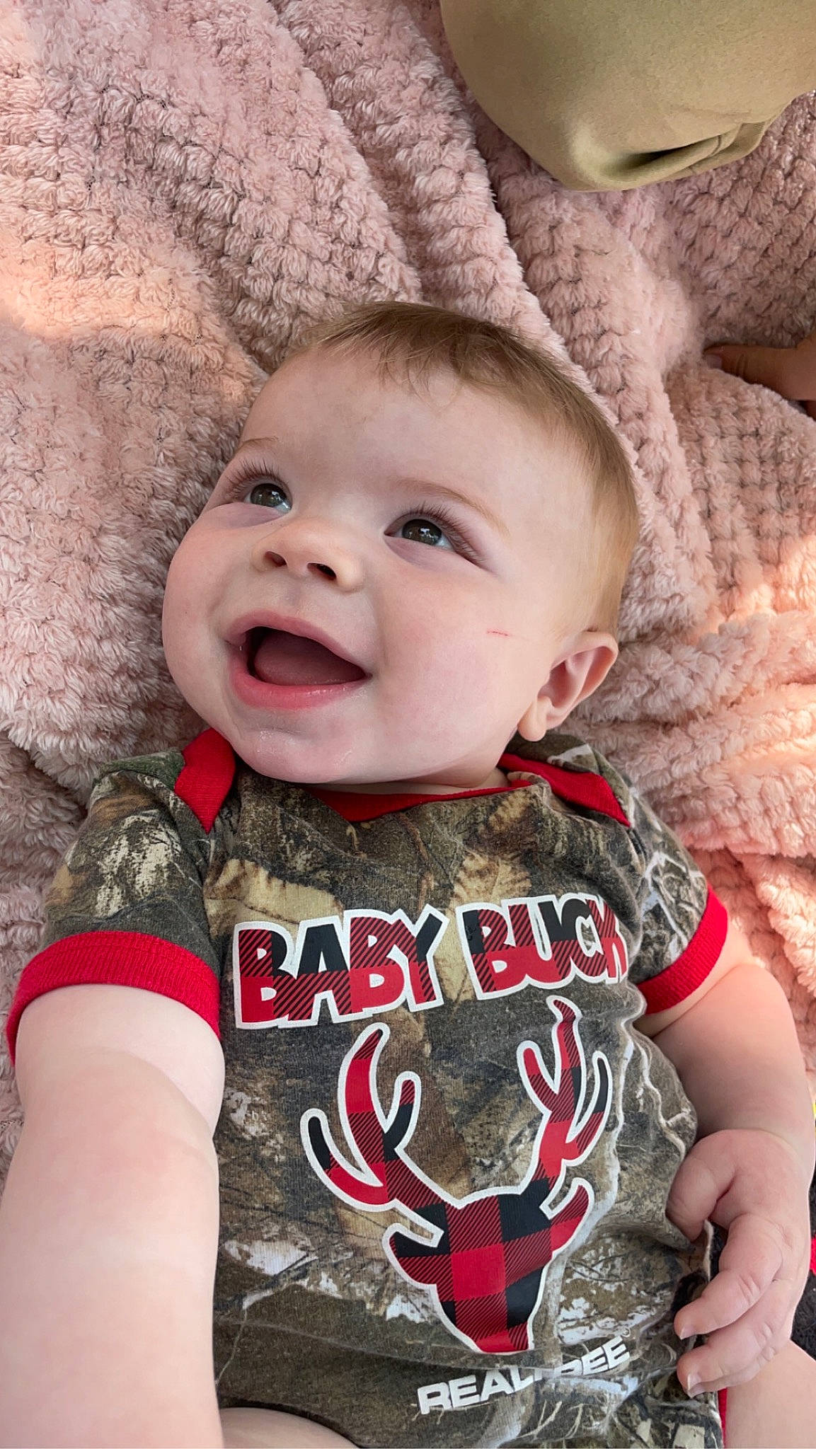 Kayson joined the competition — help win amazing prizes! baby_toddler_clothing, cheek, chin, eye, face, facial_expression, hairstyle, happy, head, human, lip, mouth, nose, organ, outerwear, person, product, skin, sleeve, smile