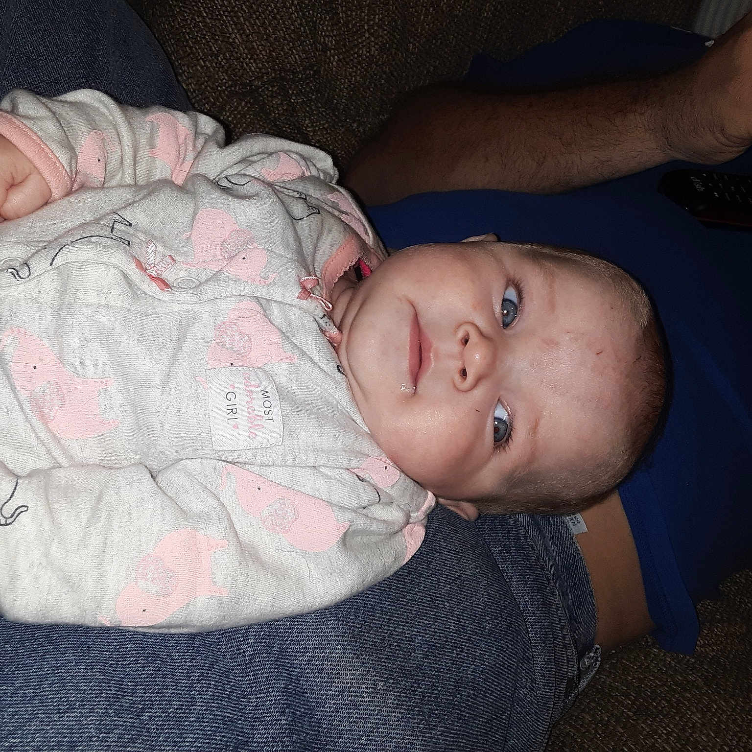 Haleigh is registered to the contest to win money with this photo: baby, bedtime, cheek, child, chin, ear, eye, face, finger, hand, iris, lip, mouth, neck, nose, pink, skin, sleep, toddler