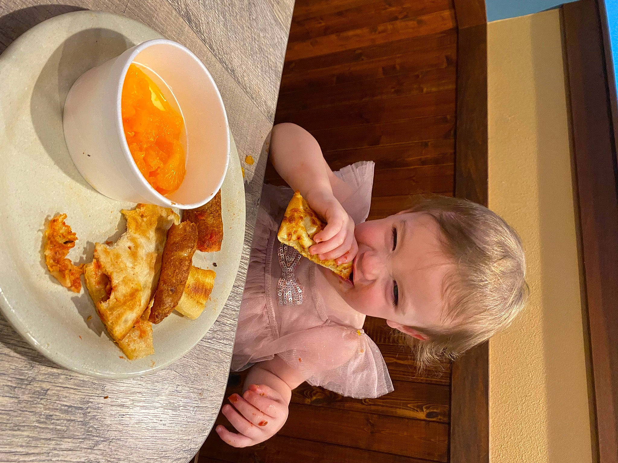 Pepper joined the competition — help win amazing prizes! baby, baby_toddler_clothing, bowl, cuisine, dish, dishware, egg_white, egg_yolk, finger_food, food, food_craving, ingredient, orange, person, plate, recipe, spoon, table, tableware, toddler