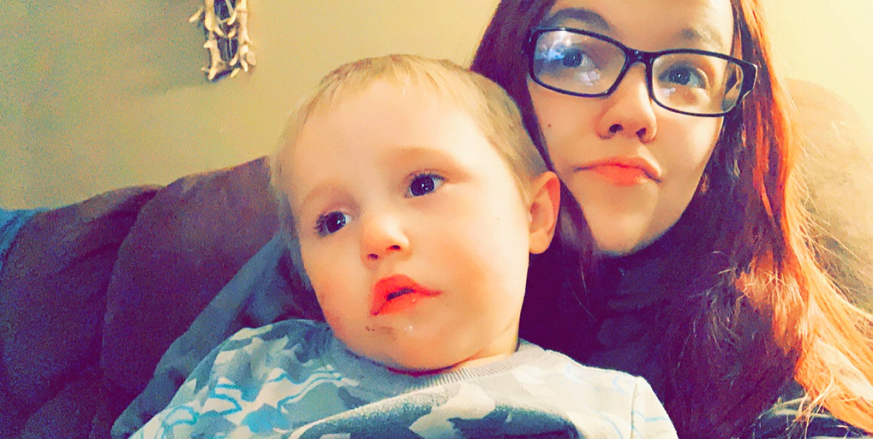 Deacon is registered to the contest to win money with this photo: baby, cheek, child, chin, eye, eyebrow, face, forehead, fun, glasses, head, iris, lip, nose, people, person, selfie, skin, smile, snapshot